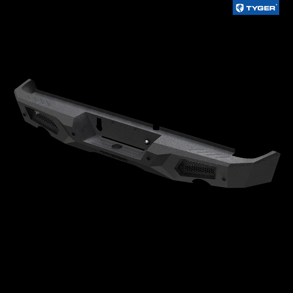 TYGER FURY Rear Bumper Fit 2009-2018 Ram 1500; 2019-2024 Classic | Textured Black TG-BP9D80398