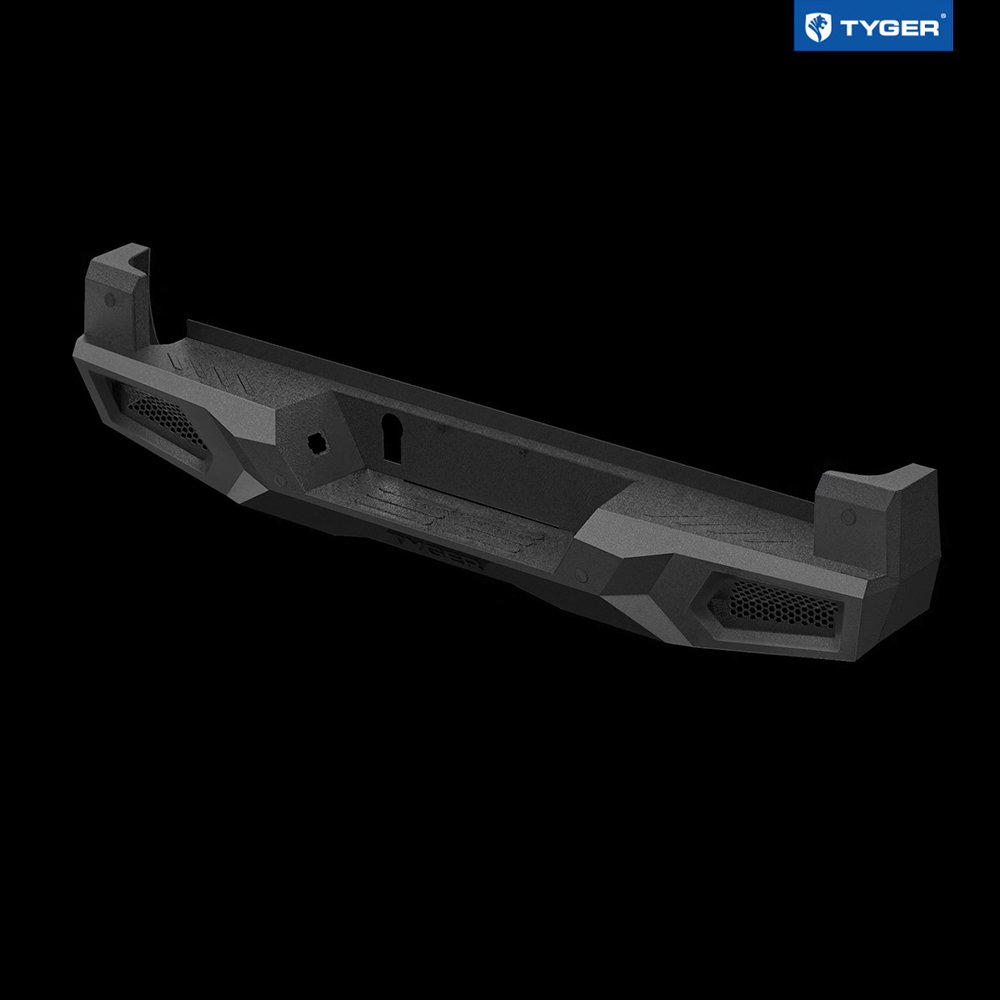 TYGER FURY Rear Bumper Fit 2016-2023 Tacoma | Textured Black TG-BP9T80198