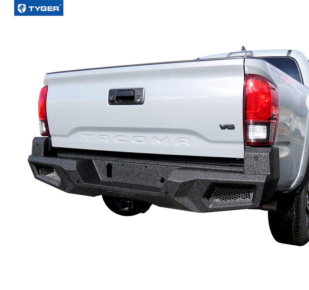 TYGER FURY Rear Bumper Fit 2016-2023 Tacoma | Textured Black TG-BP9T80198