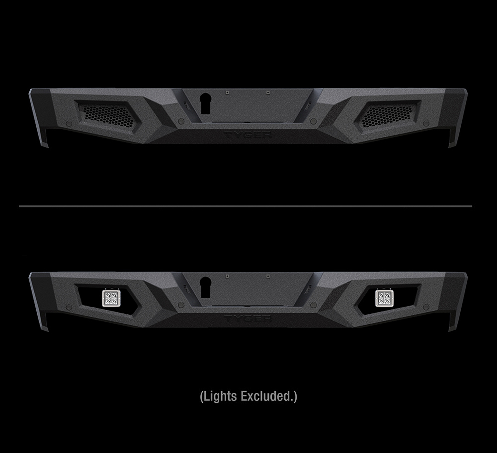 TYGER FURY Rear Bumper Fit 2014-2021 Tundra | Textured Black TG-BP9T80598