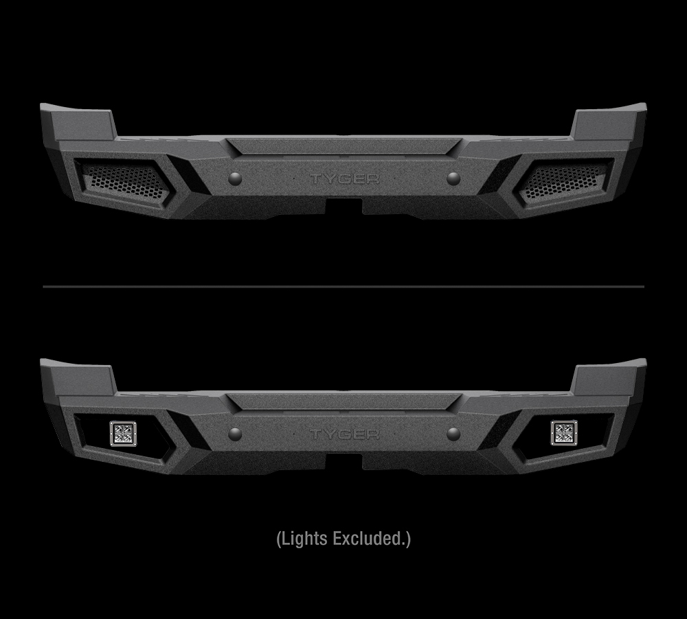 TYGER FURY Rear Bumper Fit 2007-2014 FJ Cruiser | Textured Black