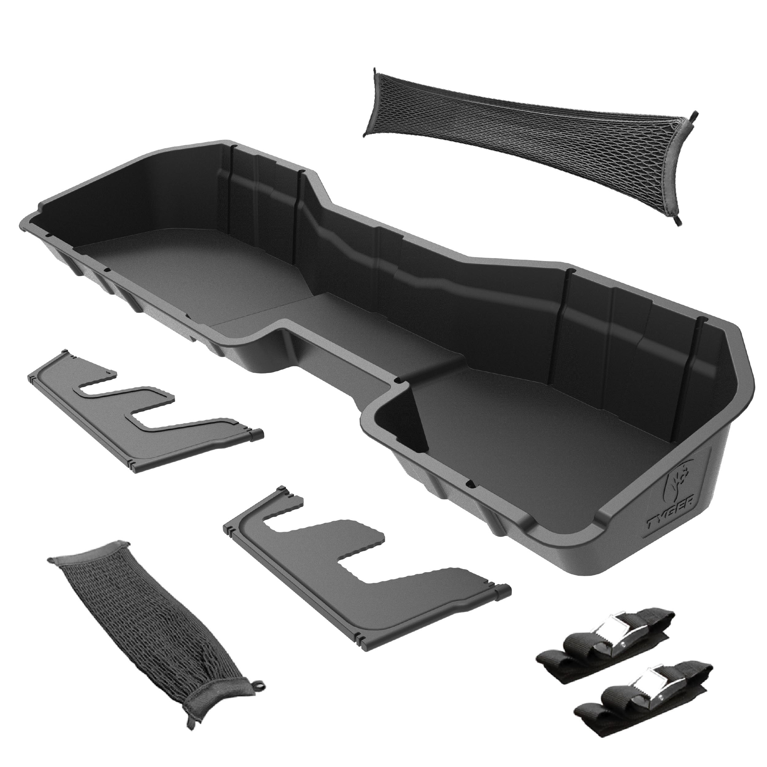 Underseat Storage Box Fit 14-18 Silverado/Sierra 1500; 15-19 2500HD/3500HD | Crew Cab TG-CB5C2238