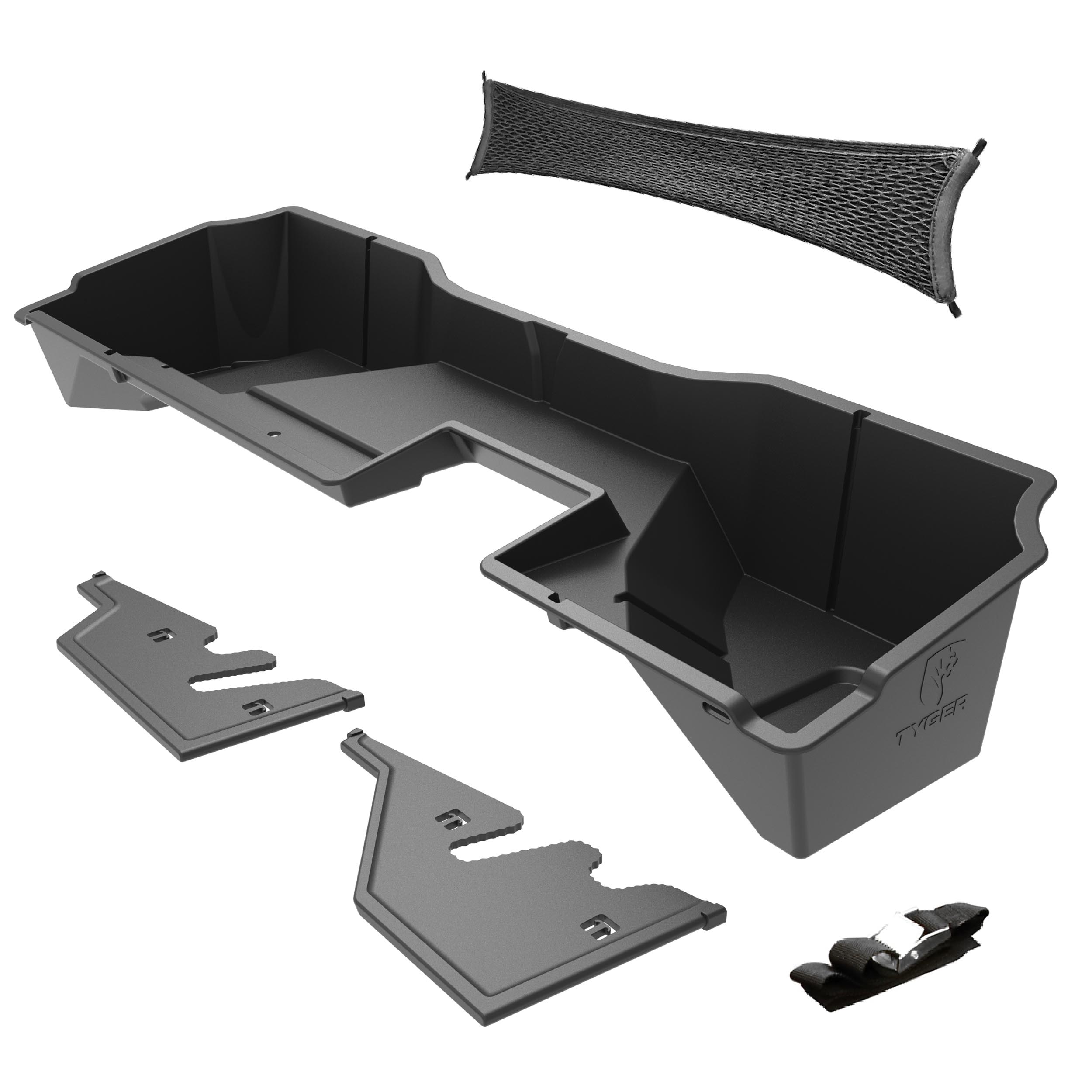 Underseat Storage Box Fit 14-18 Silverado/Sierra 1500; 15-19 2500HD/3500HD | Double Cab TG-CB5C2248