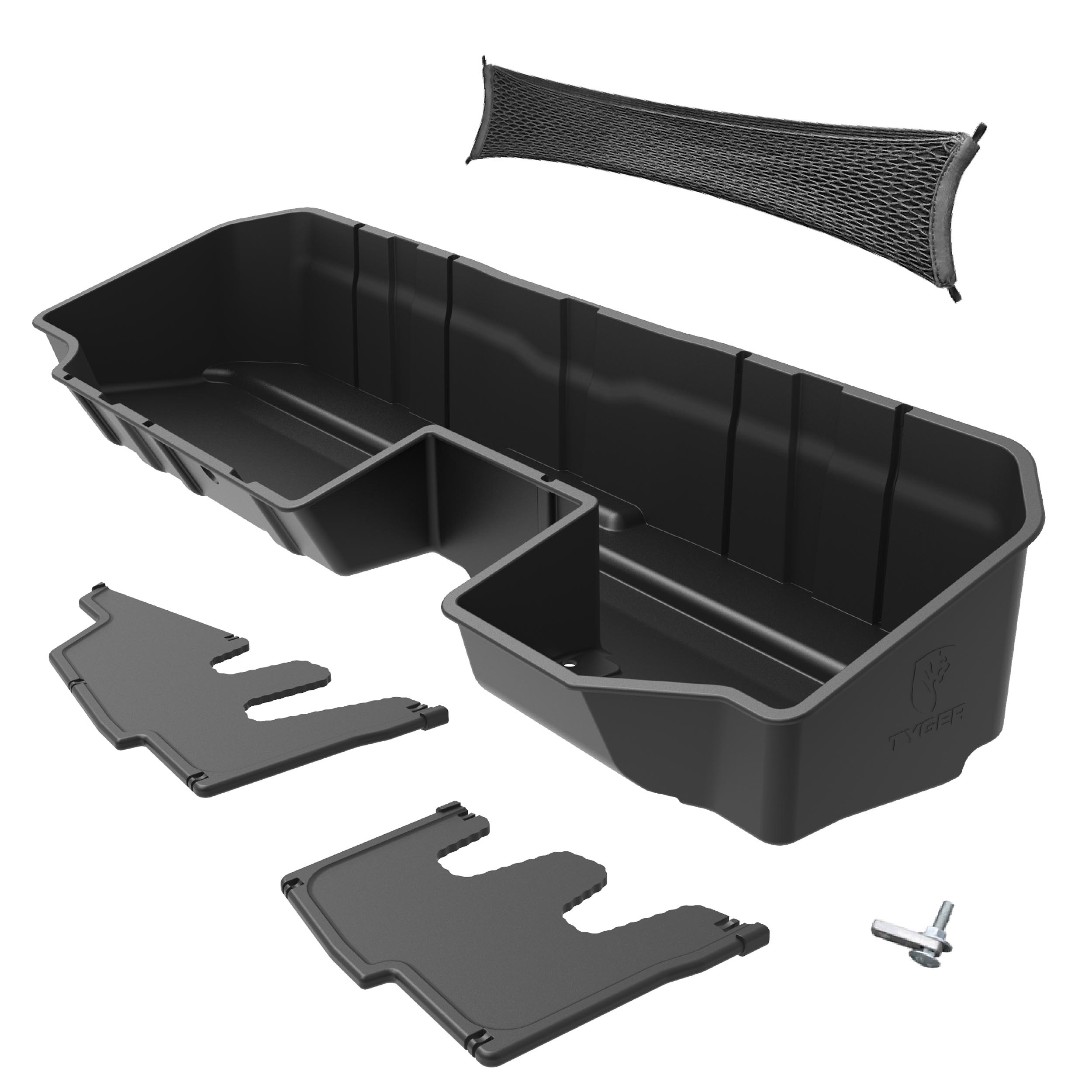 Underseat Storage Box Fit 19-25 Silverado/Sierra 1500; 20-25 2500/3500HD | TG-CB5C2278