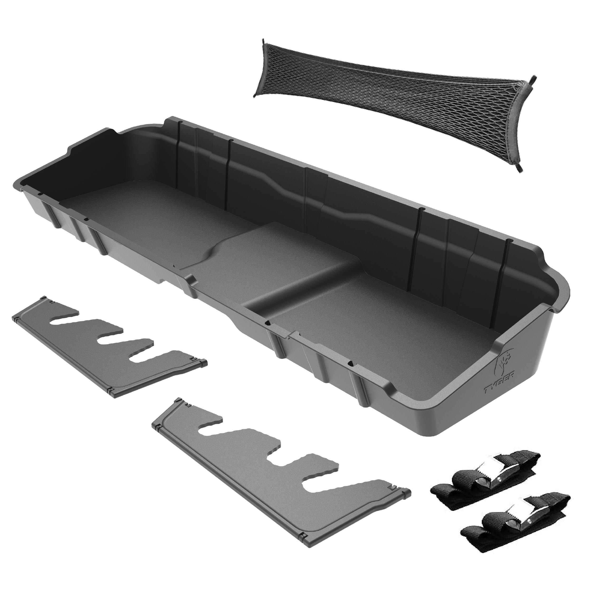 Underseat Storage Cargo Box fit 07-13 Silverado/Sierra LD & 07-14 HD | Crew Cab | TG-CB5C2358
