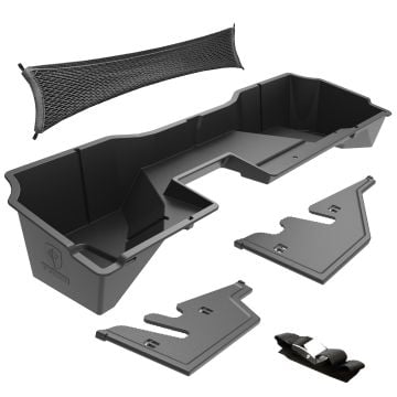Rear Under Seat Storage Box fit 14-18 Silverado/Sierra 1500; 15-19 2500 3500HD | Double Cab