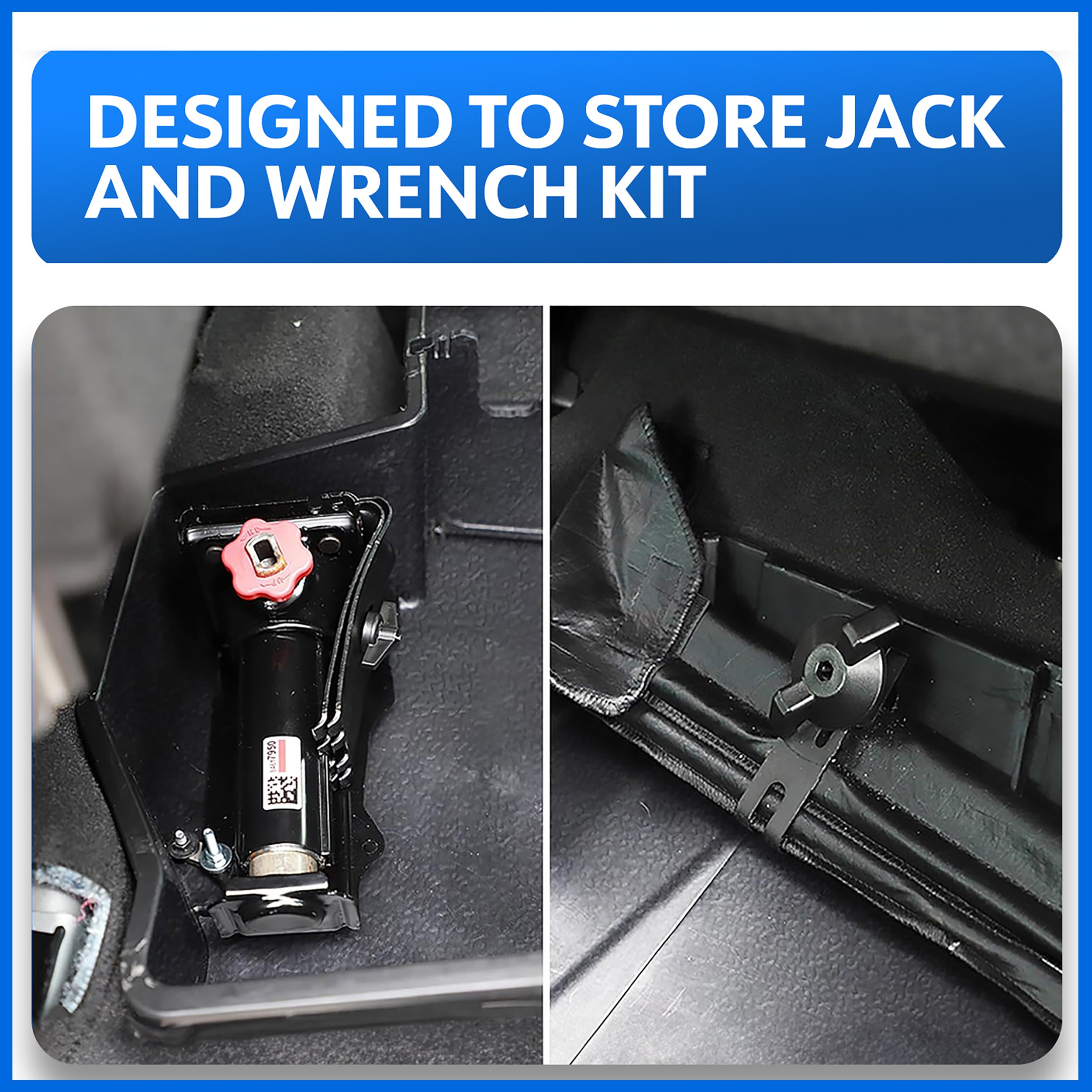 Rear Under Seat Storage Box fit 19-25 Silverado/Sierra 1500; 20-25 2500 3500HD | Double & Crew Cab