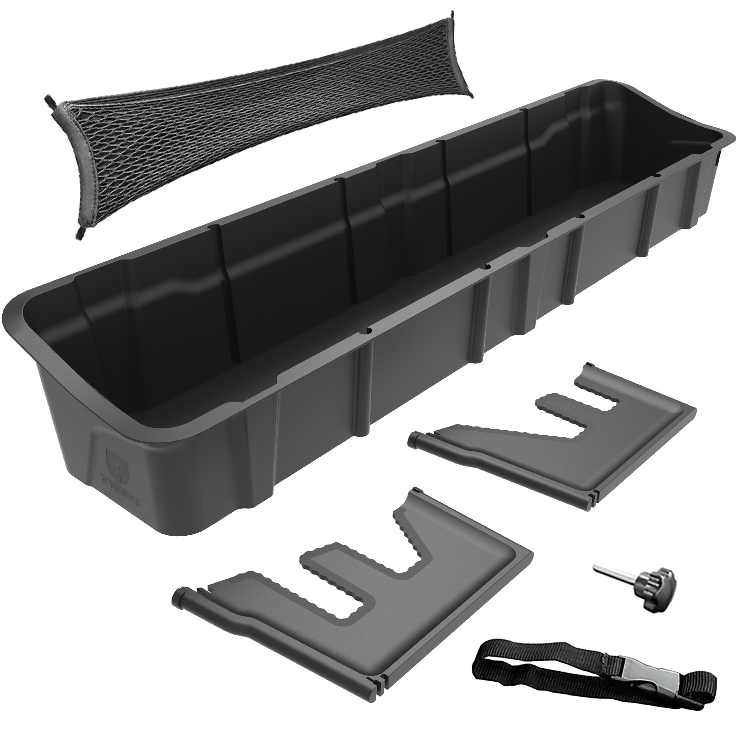 Rear Under Seat Storage Box fit 2015-2024 Ford F-150; 2017-2023 F-250 F-350 SD | Supercrew Cab