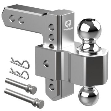 Adjustable Drop Hitch Dual-Ball Mount with 2" and 2-5/16" Balls | 2" Receivers | TG-DB6U12047