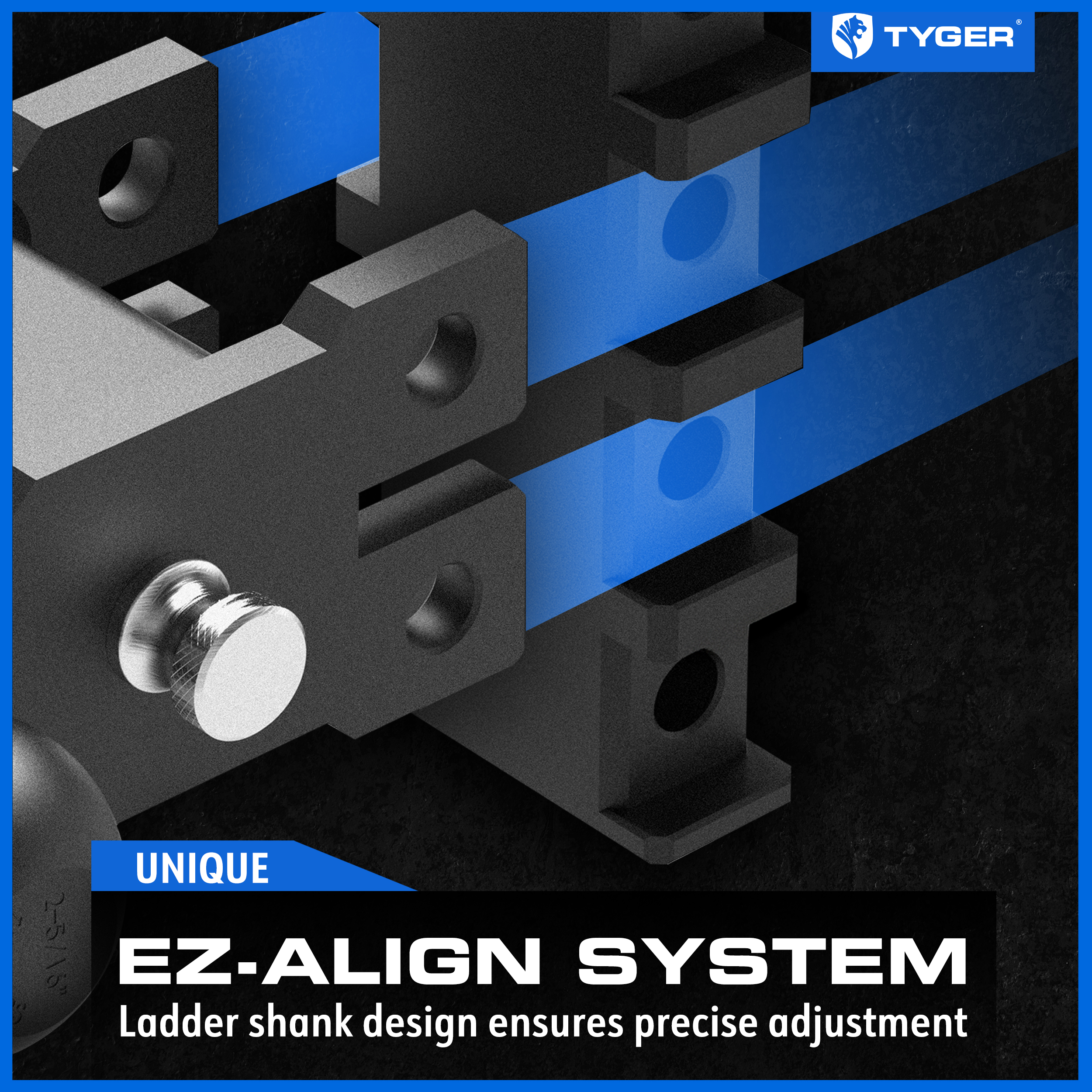 Adjustable Drop Hitch Tri-Ball Mount with 1-7/8