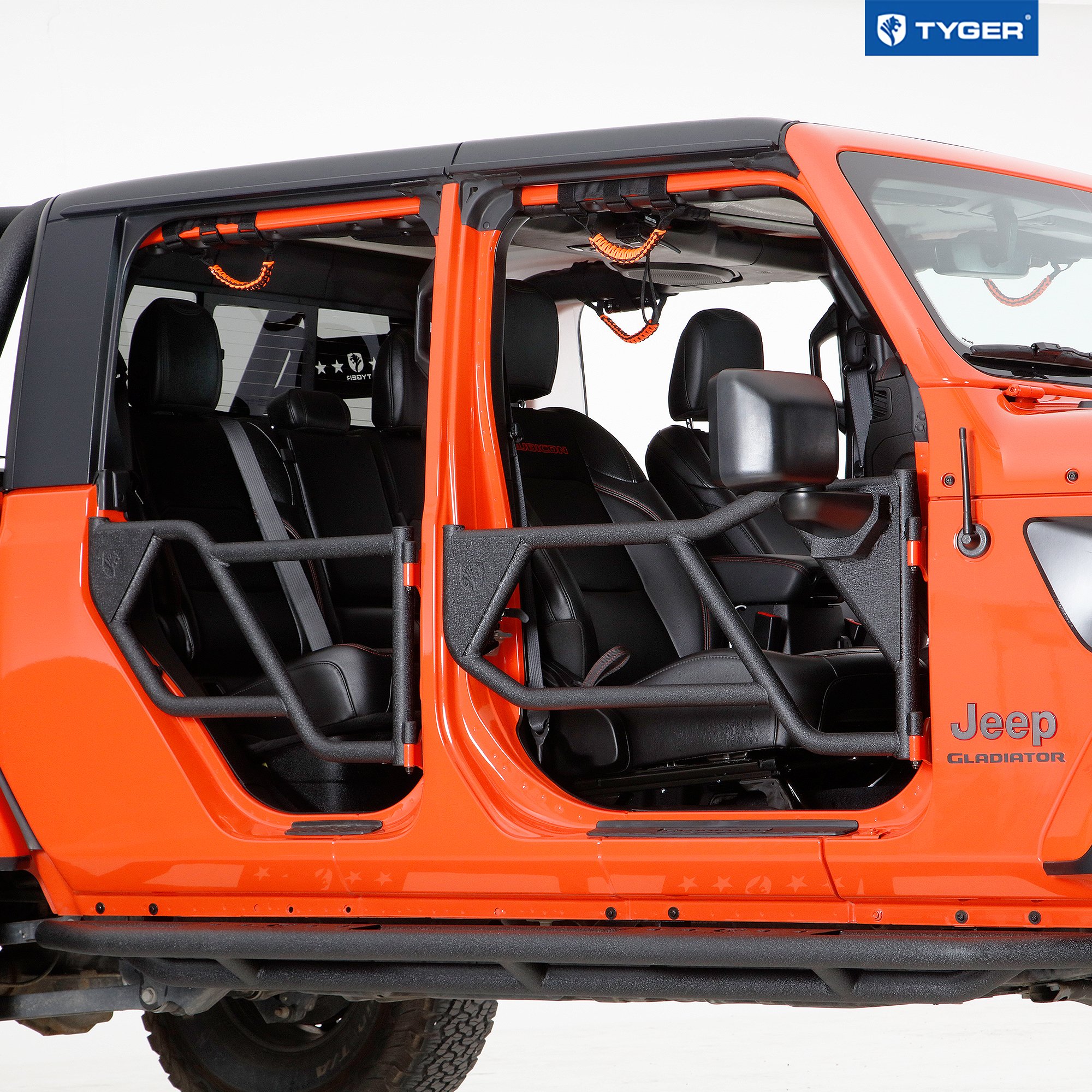 Tubular Doors Fit 2018-2025 Wrangler JL (NOT JK) 4-Doors & Gladiator with Mirror Mount TG-DR4J62758