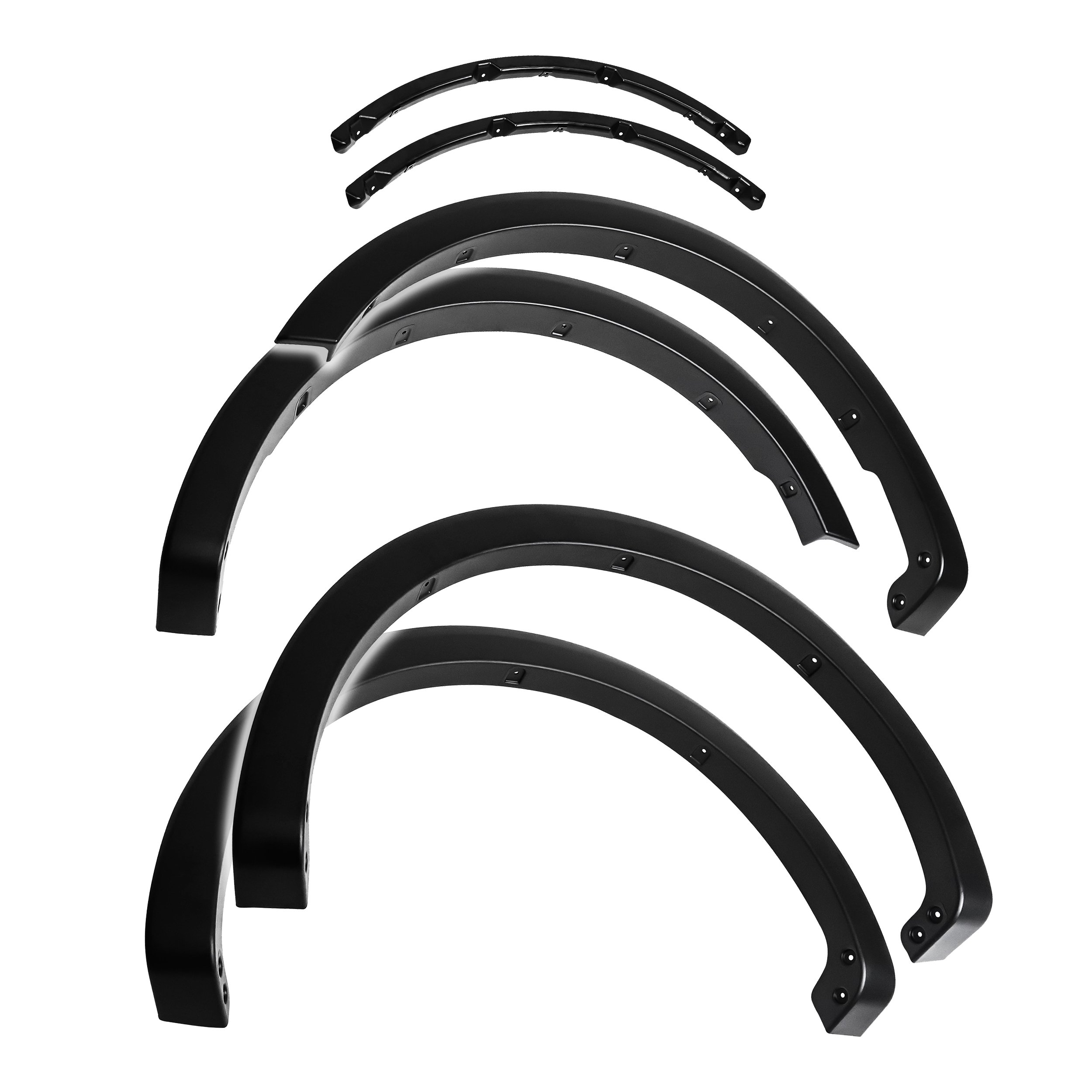 Factory Style 4PC fit 2021-2024 Ford F-150 | Paintable Textured Black Paintable