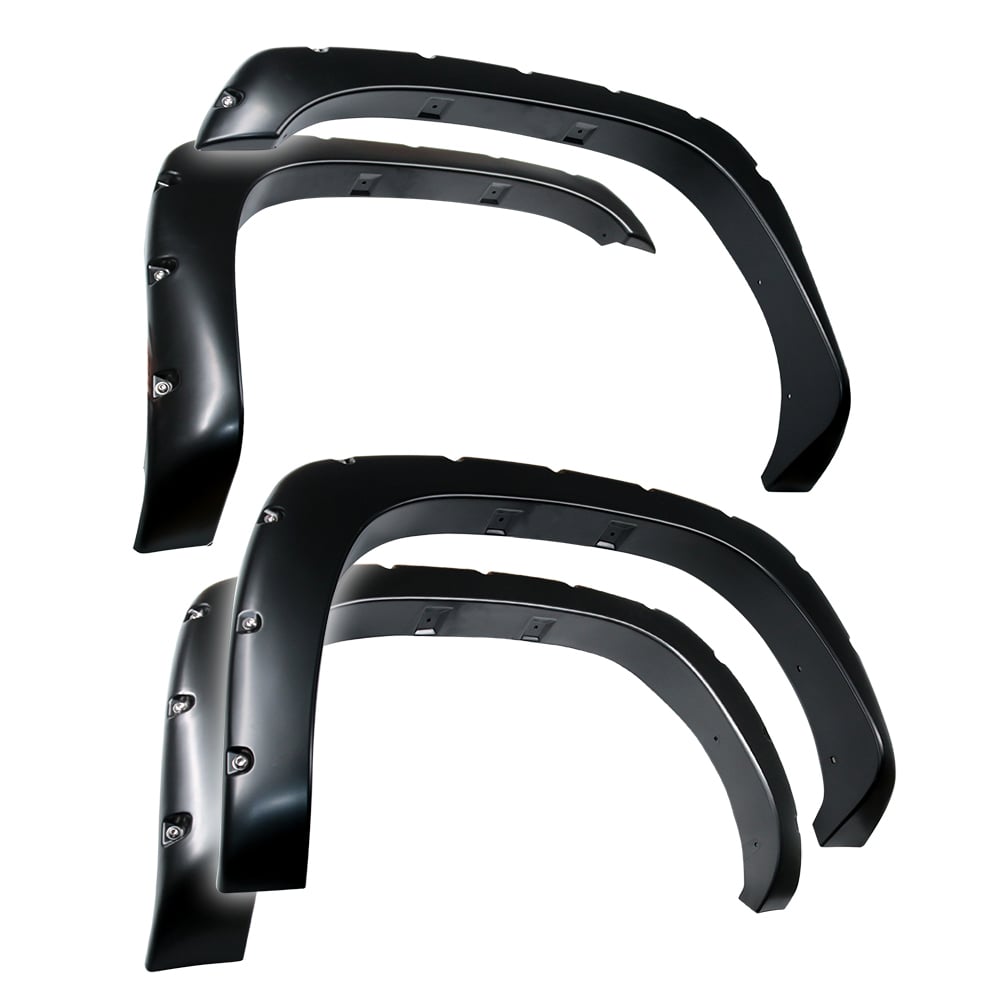Bolt-Riveted Style 4PC fit 99-06 Silverado/Sierra; 07 Classic | Paintable Smooth Textured