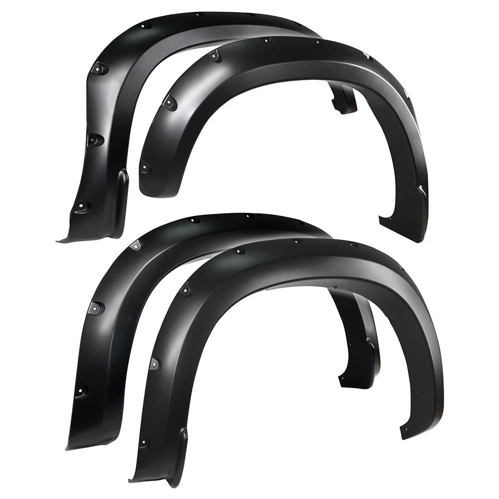 Bolt-Riveted Style 4PC fit 19-21 Silverado 1500 | Paintable Smooth Textured