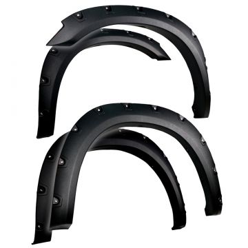 Bolt-Riveted Style 4PC fit 2010-2018 Dodge Ram 2500 3500 Rough Textured