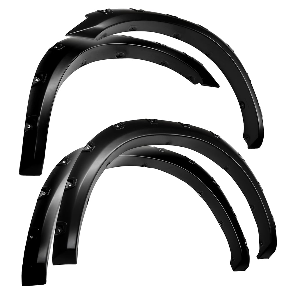 Bolt-Riveted Style 4PC fit 2010-2018 Dodge Ram 2500 3500 | Paintable Smooth Textured