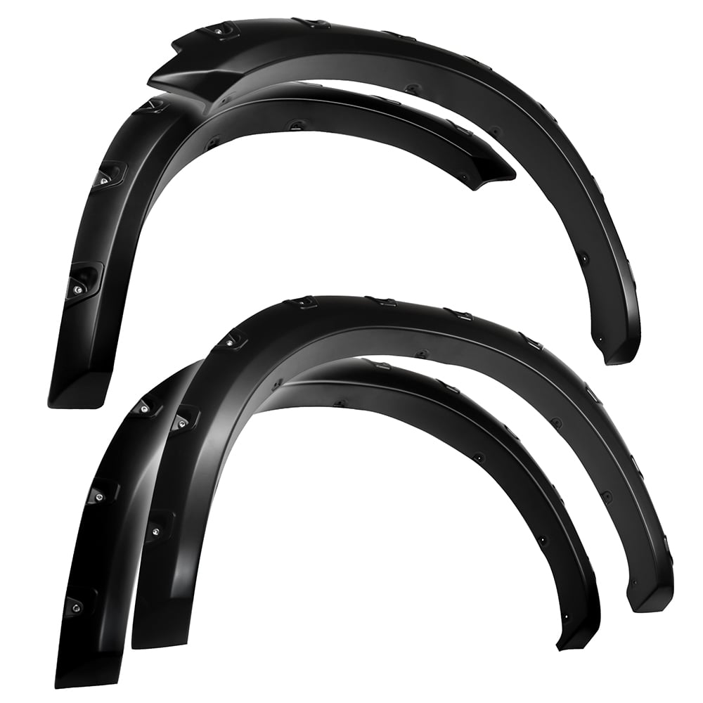 Bolt-Riveted Style 4PC fit 09-18 Ram 1500; 19-23 Classic | Paintable Smooth Textured
