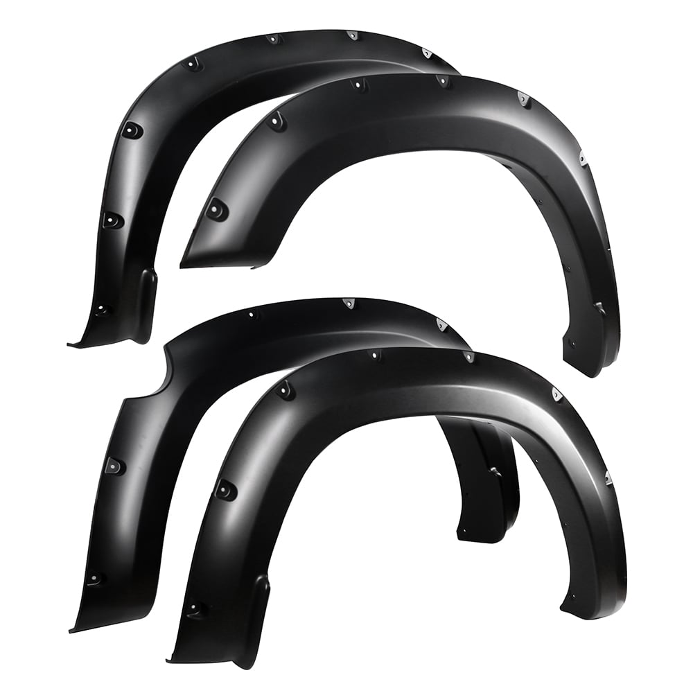 Bolt-Riveted Style 4PC fit 19-24 Ram 1500 | Paintable Smooth Textured