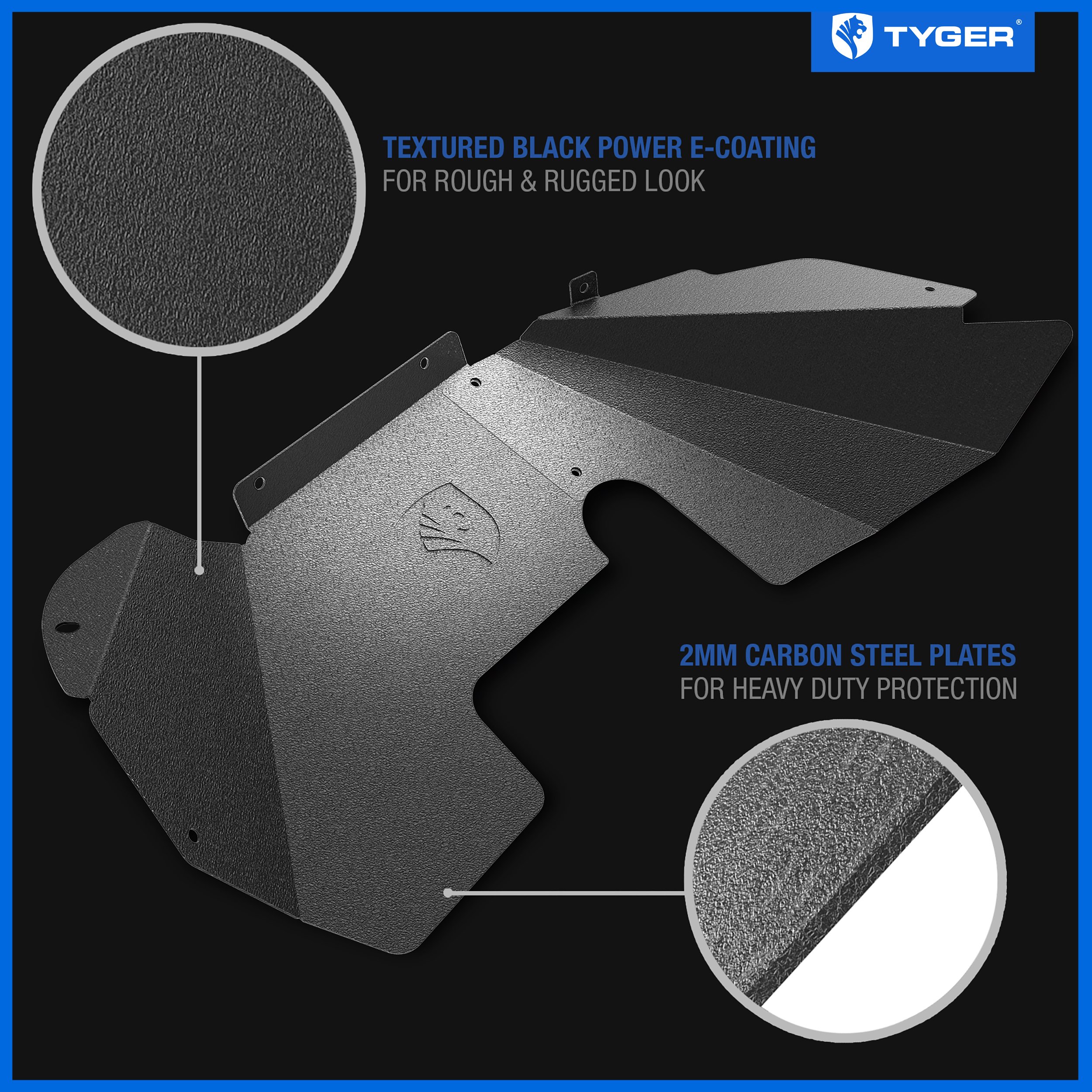 Front Inner Fender Liner Compatible with 2007-2018 Jeep Wrangler JK | Not for JL | TG-FL6J46018