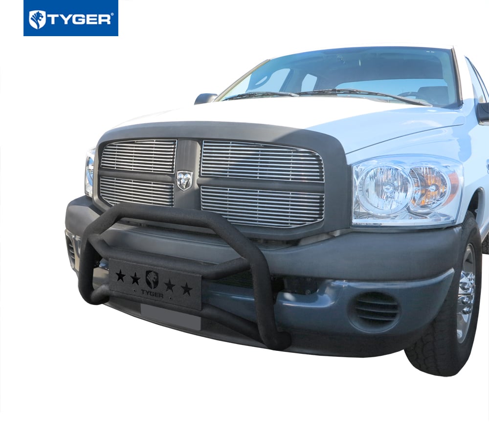 Front Bumper Guard Fit 2003-2005 Ram 1500; 2003-2009 2500/3500 MegaCab | Textured Black TG-GD6D60088