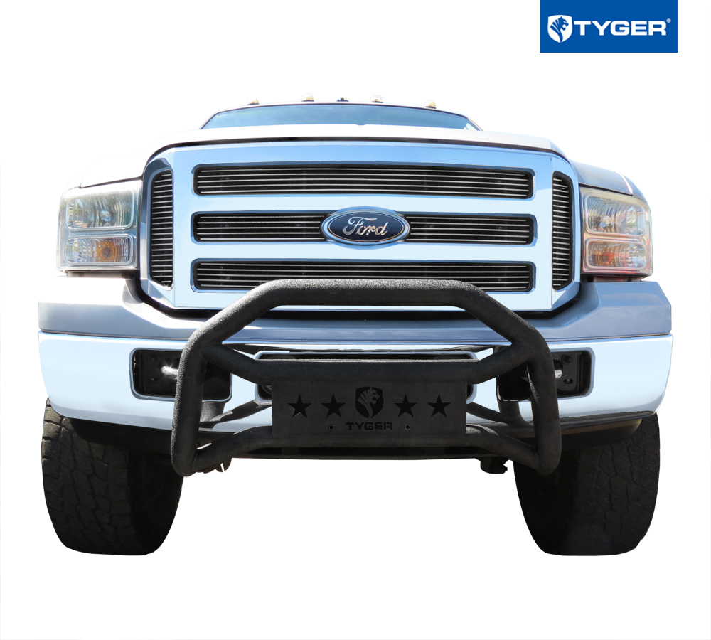 Front Bumper Guard Fit 2005-2007 F-250/F-350/F-450/F-550 | Textured Black TG-GD6F60238