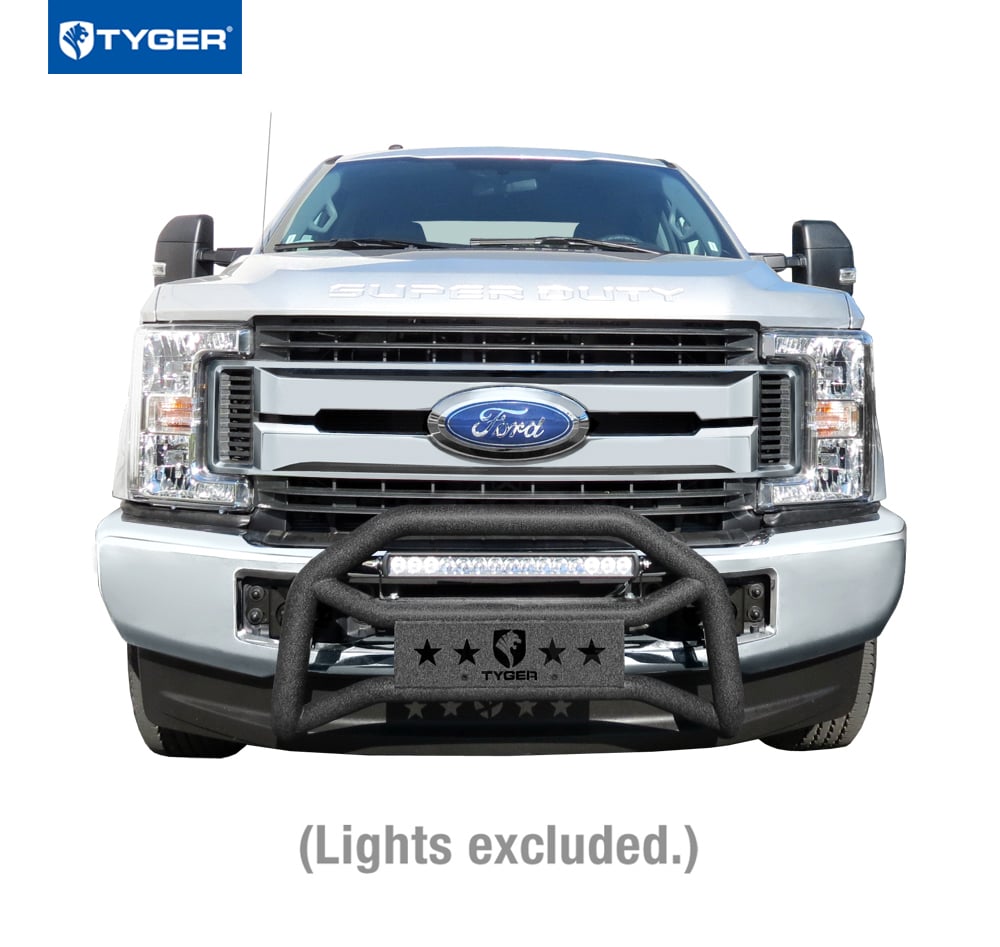 Front Bumper Guard Fit 2017-2025 Ford F-250 F-350 Super Duty | Textured Black TG-GD6F60258