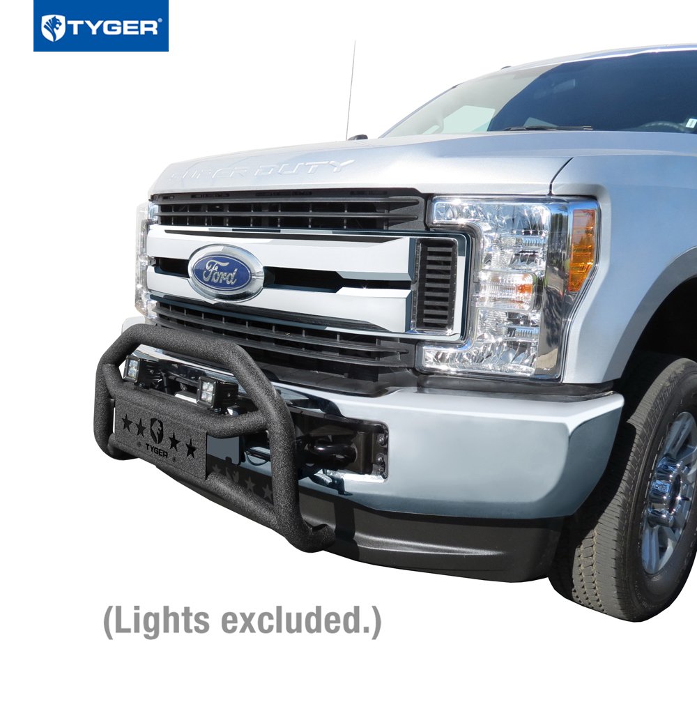 Front Bumper Guard Fit 2017-2025 Ford F-250 F-350 Super Duty | Textured Black TG-GD6F60258