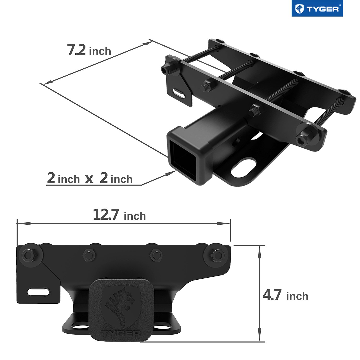 Factory Style 2in Rear Receiver Fit 2018-2024 Wrangler JL/Unlimited  TG-HC2J003B