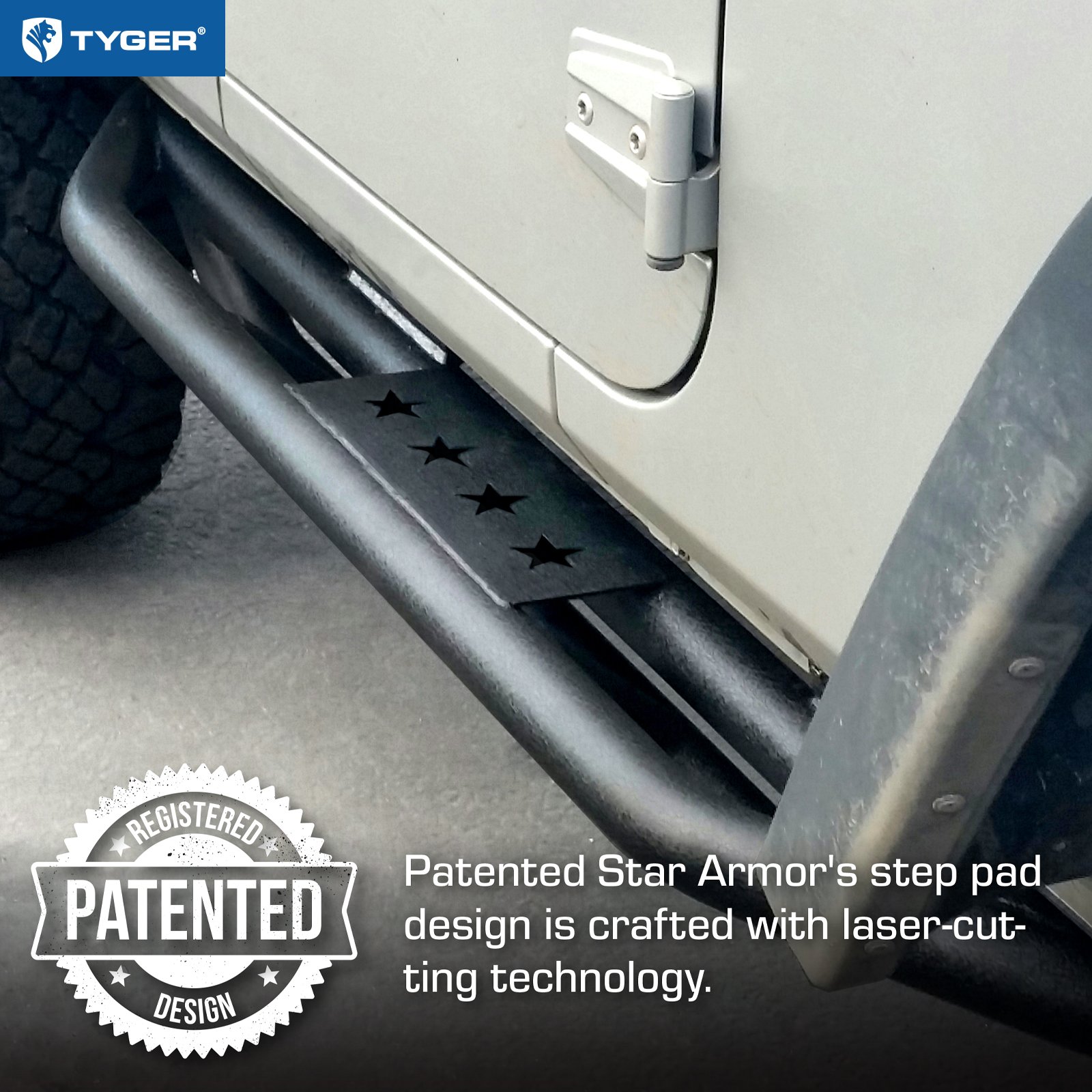 TYGER Star Armor fit 2007-2018 Jeep Wrangler JK 2-Door (Exclude JL)