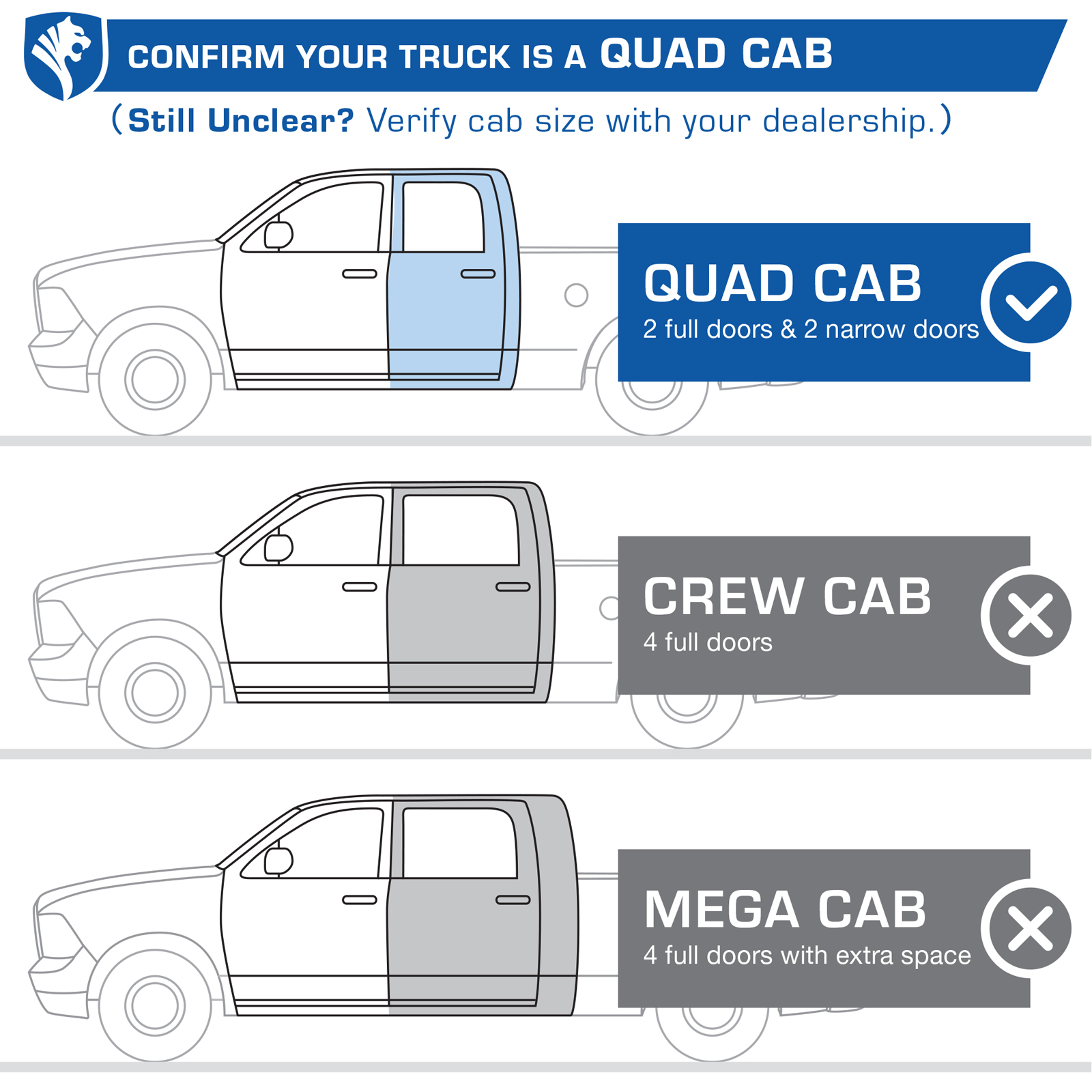 TYGER Lander fit 2019-2023 Ram 1500 (Excl. Classic) | Quad Cab
