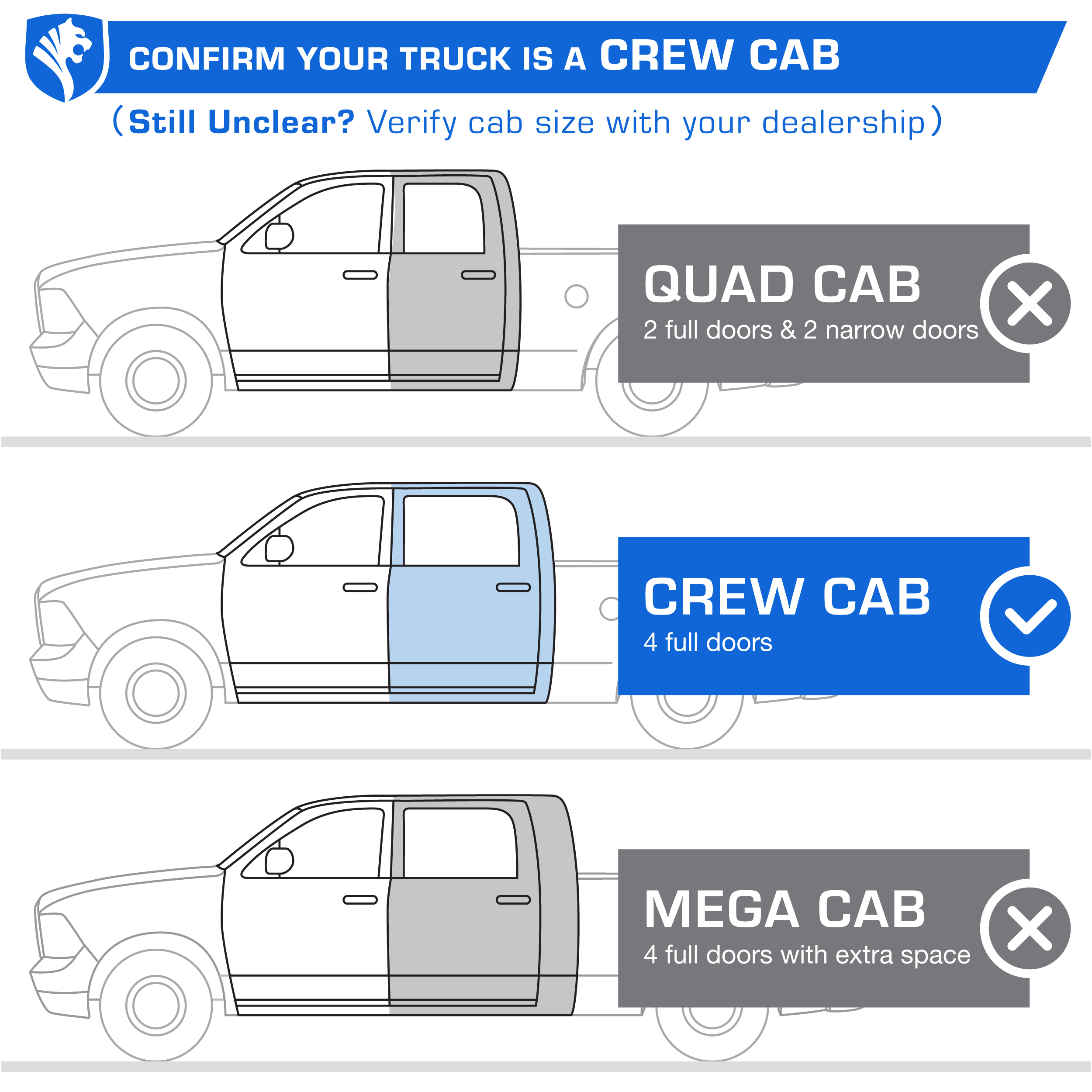 Tyger LanderX fit 2019-2025 Ram 1500 (Not Fit 19-24 Classic) | Crew Cab