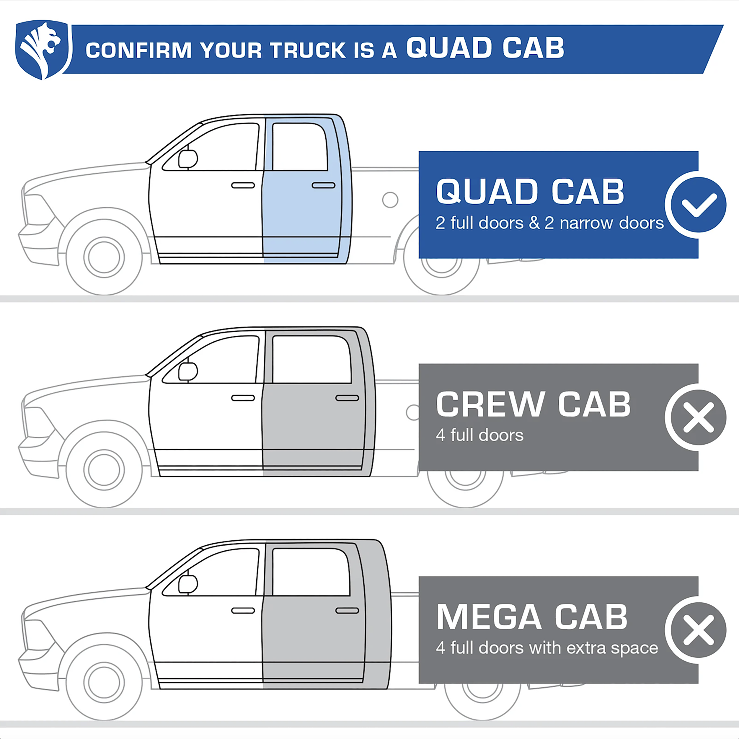 Tyger LanderX fit 2019-2025 Ram 1500 (Not Fit 19-24 Classic) | Quad Cab