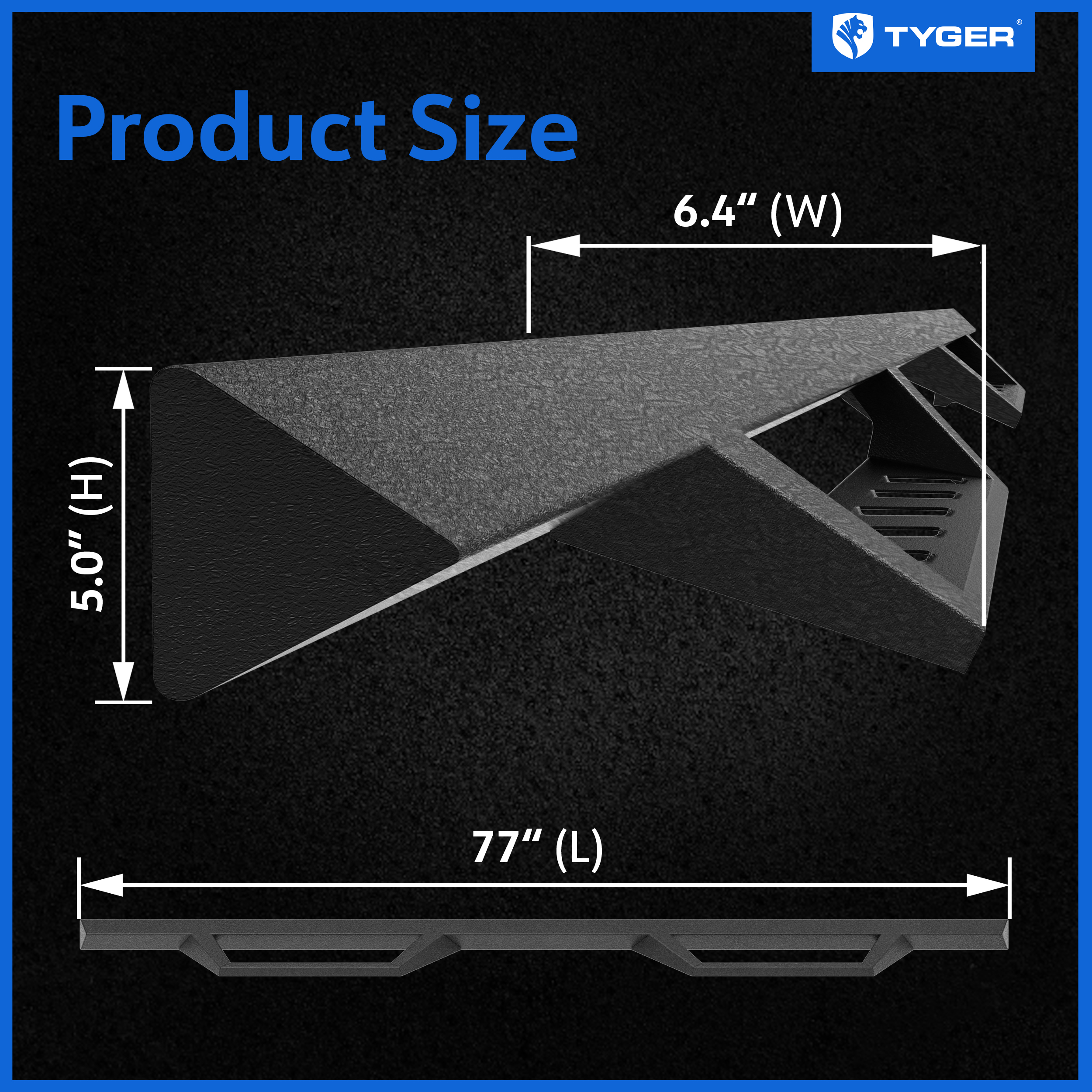 Tyger LanderX fit 2005-2023 Toyota Tacoma | Double Cab