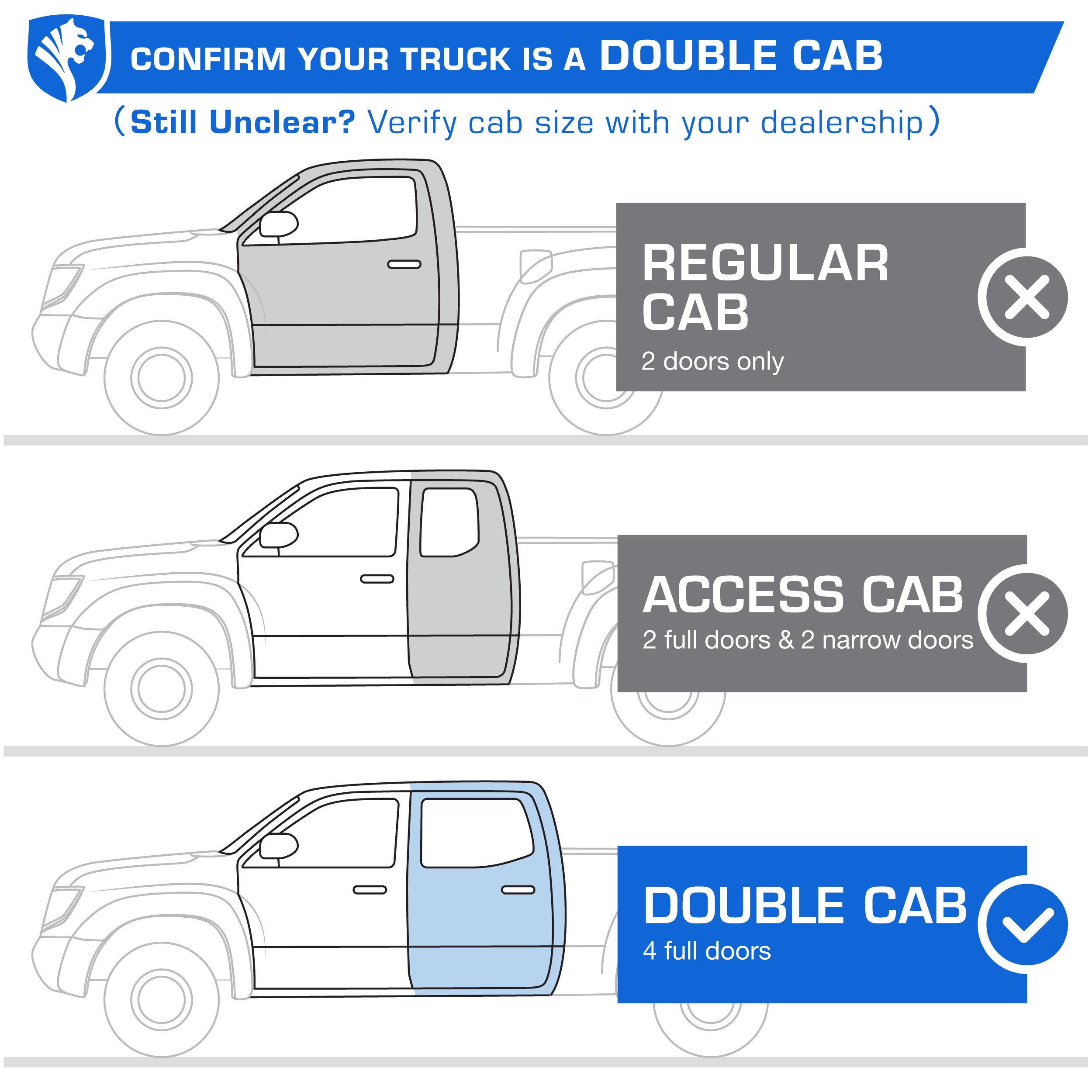 Tyger LanderX fit 2005-2023 Toyota Tacoma | Double Cab