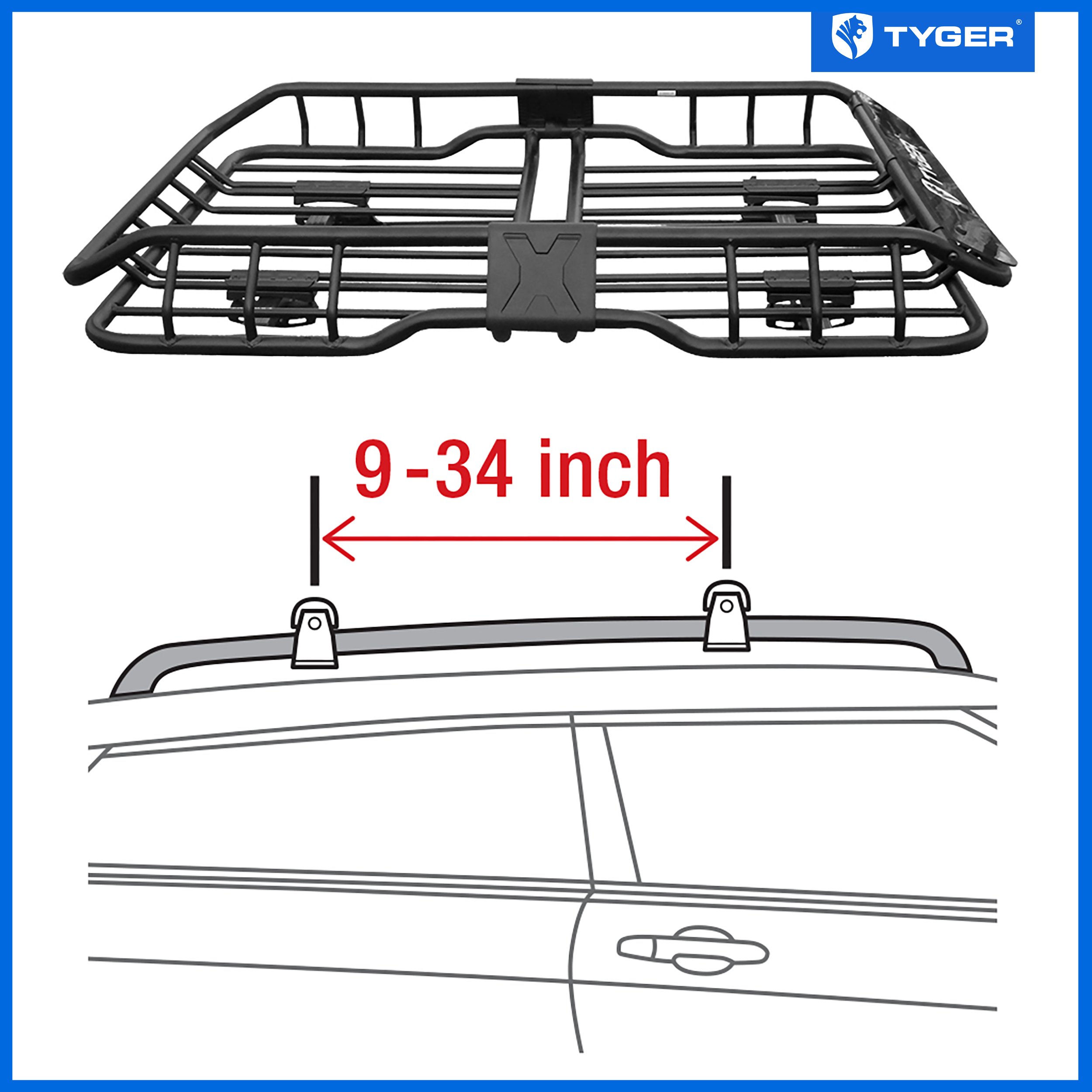 Heavy Duty Roof Mounted Basket Fit