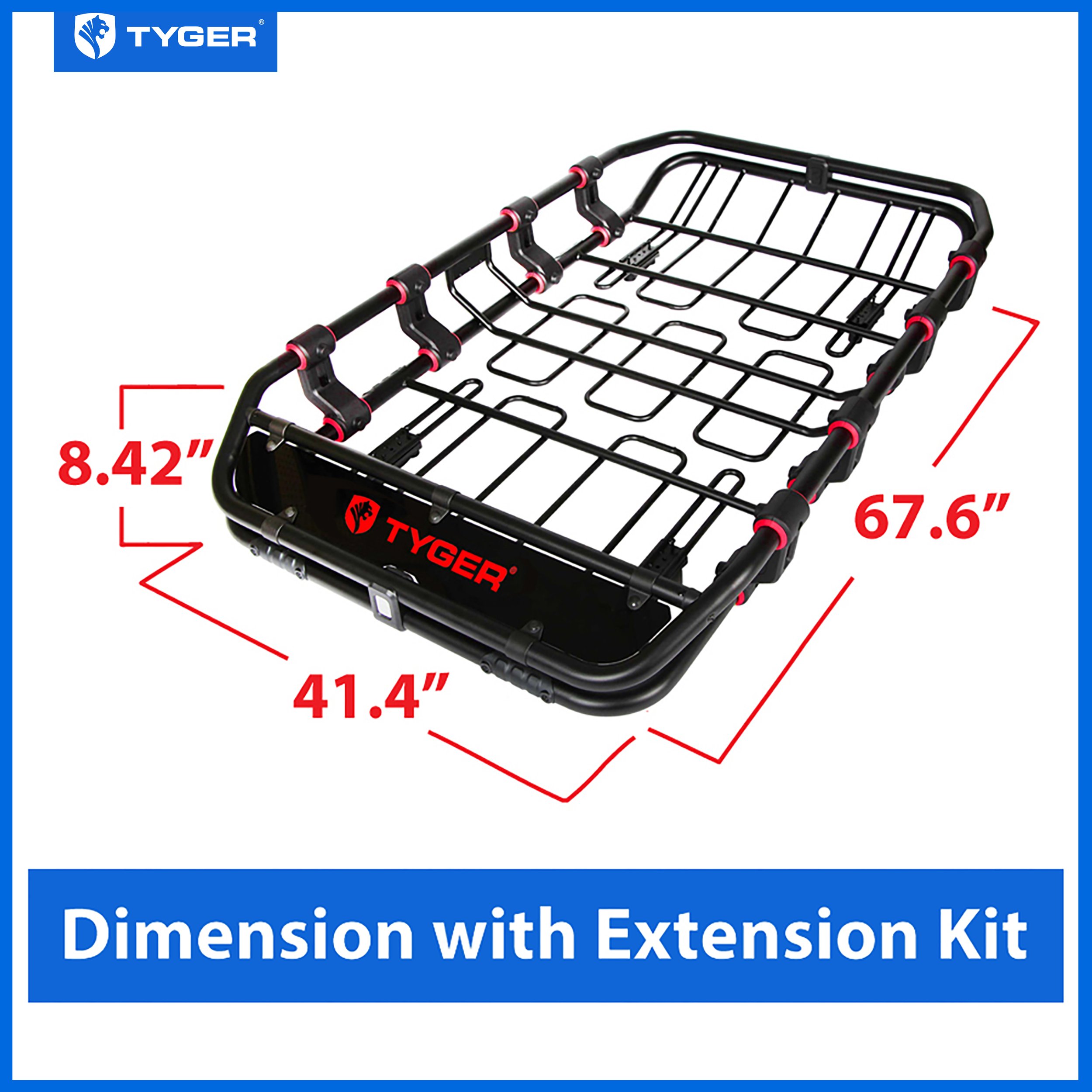 Super Duty Roof Mounted Basket with Removable Extension Kit | L68