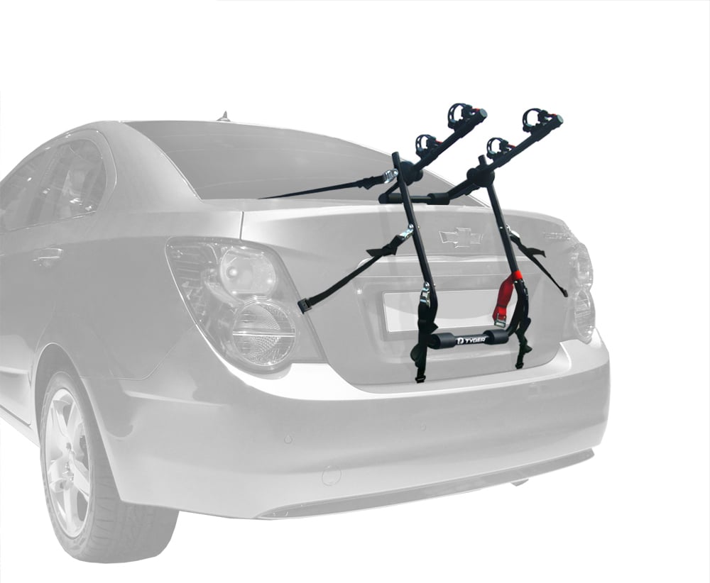Deluxe 2-Bike Trunk Mount Rack for Bicycle Outdoor Storage SUV Sedans Sturdy NEW 