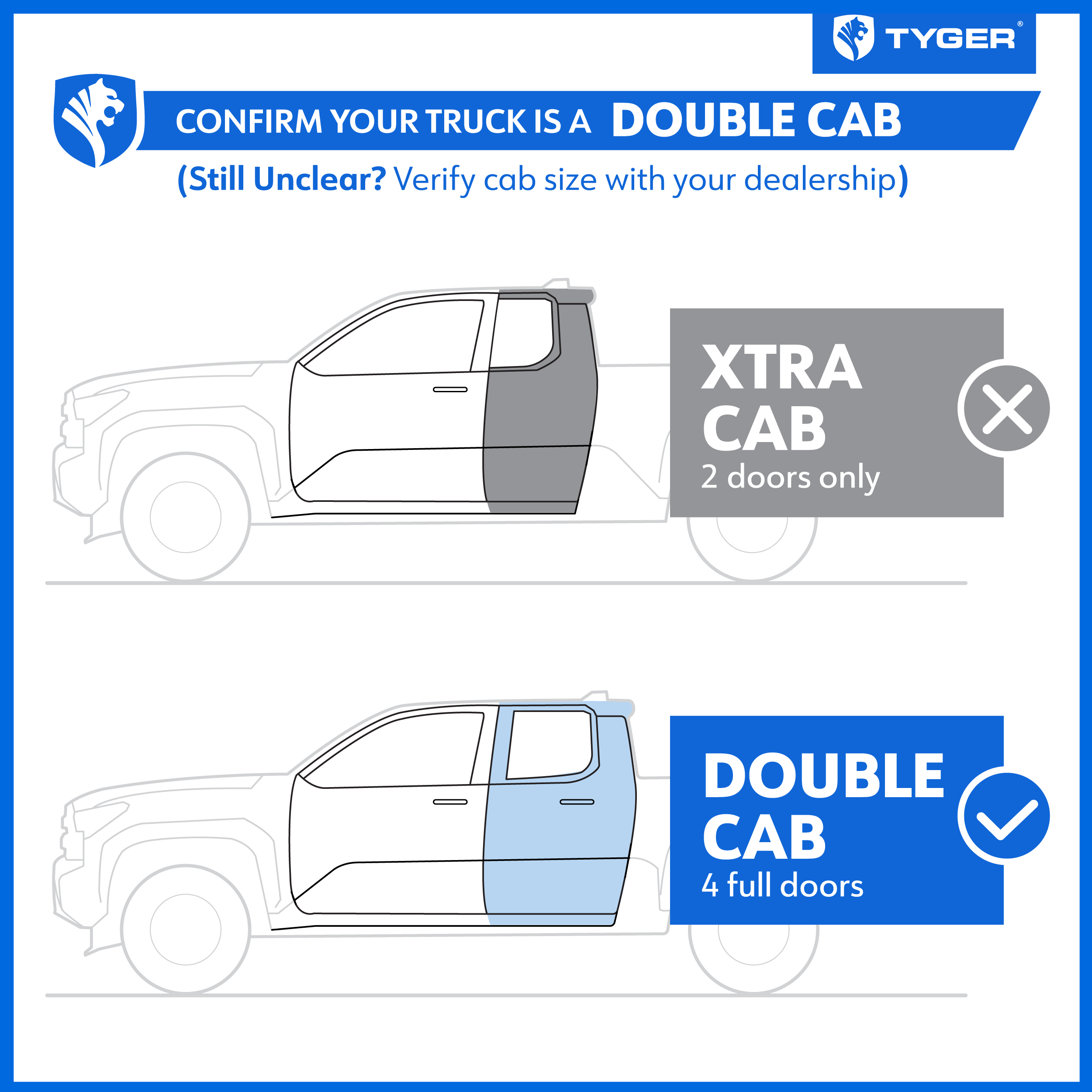 Roof Cargo Carrier Storage Rack Fits 24-25 Toyota Tacoma Double Cab | Color Inserts | TG-RR1T33138