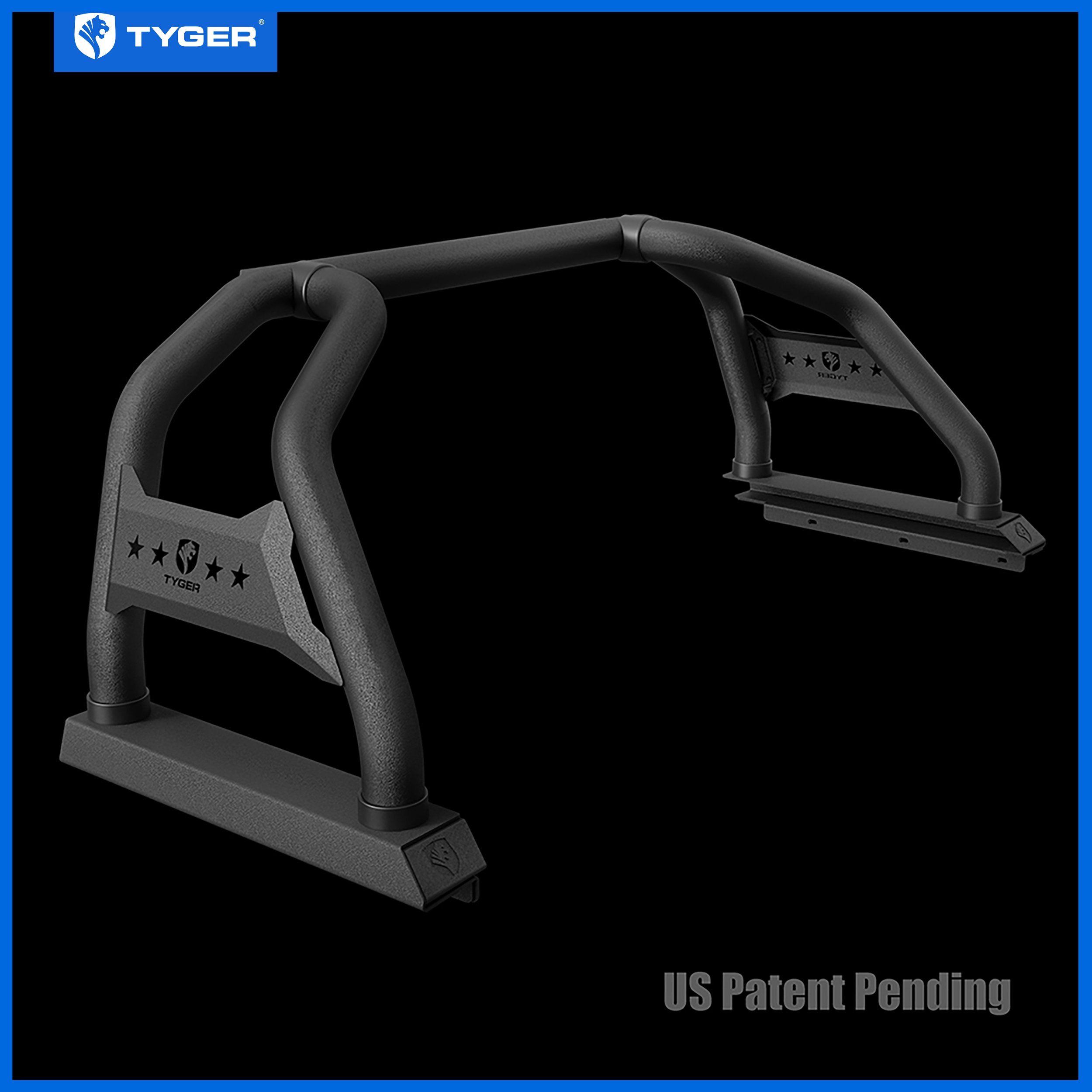 TYGER Sport Bar fit 2019-2025 Ram 1500 (Not Fit 19-25 Classic) | Light Mount | Roll Bar