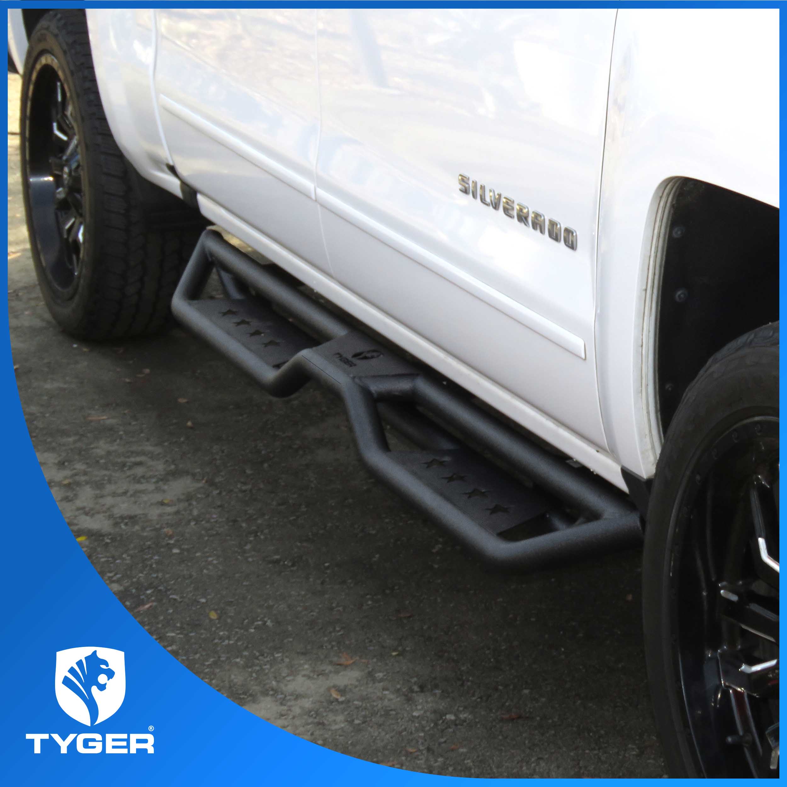 TYGER Star Strider fit 07-18 Silverado/Sierra 1500; 07-19 2500 3500HD | Crew Cab