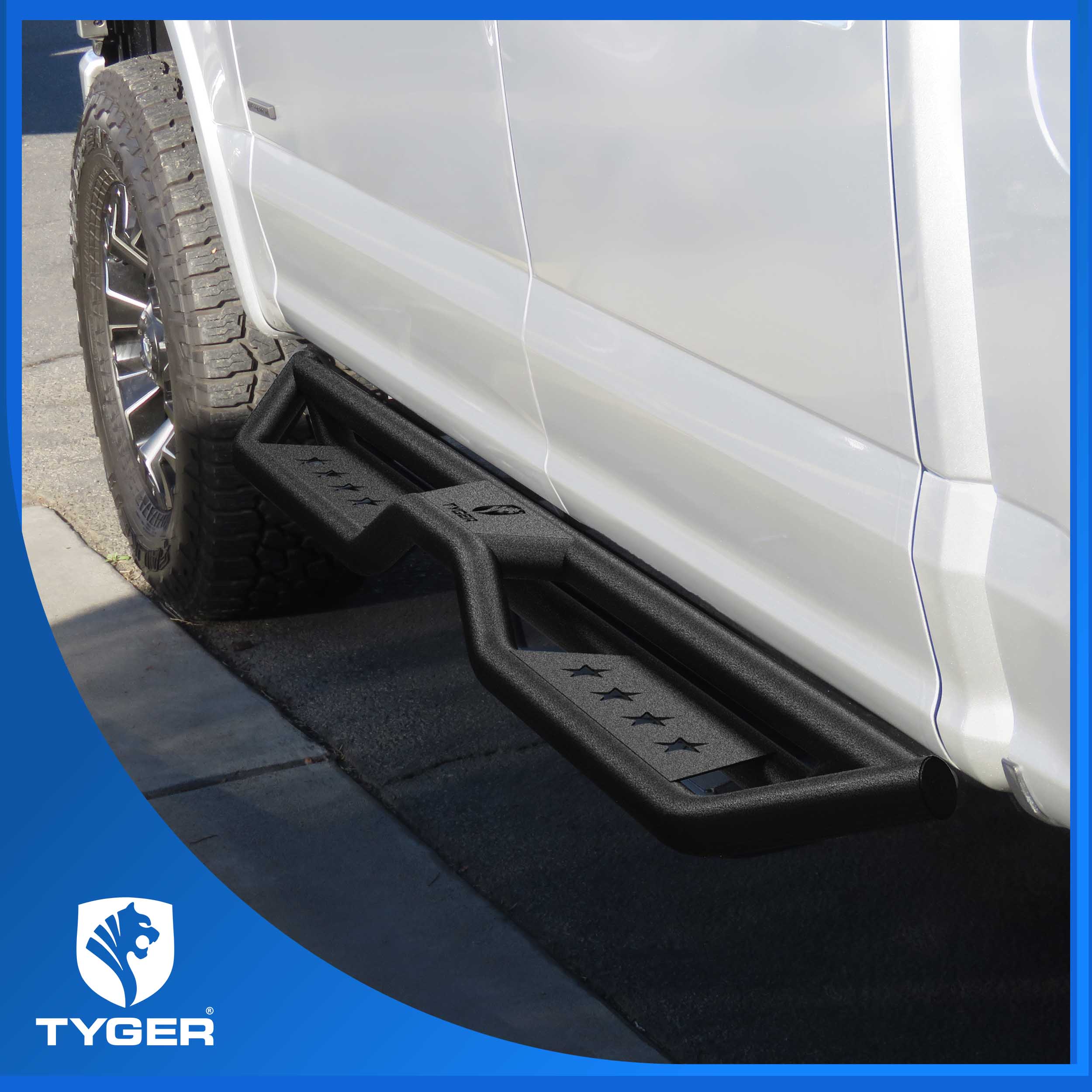 TYGER Star Strider fit 15-25 F150; 22-25 Lightning; 17-25 F250/350 SD | Supercrew Cab