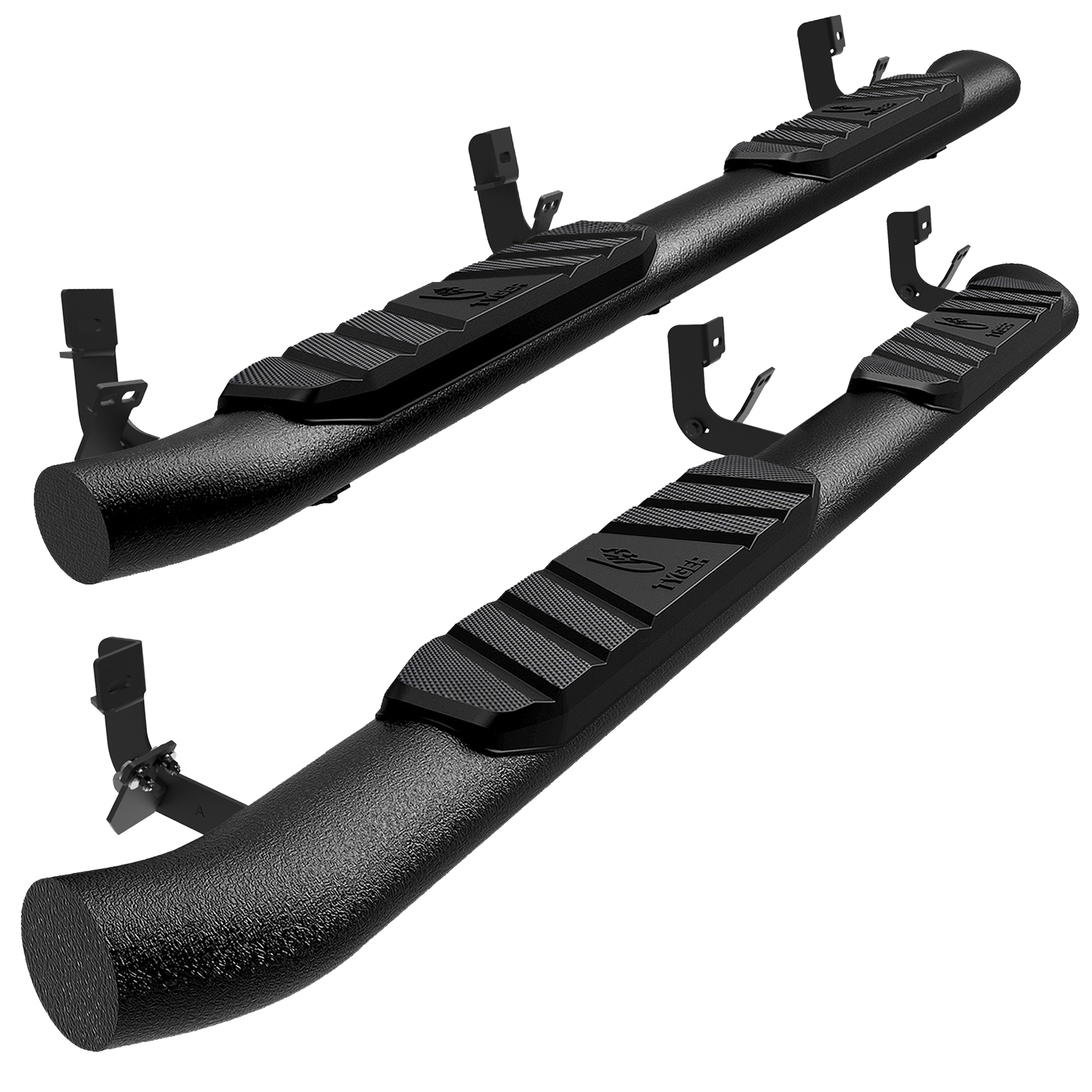 Jeep Gladiator Accessories APS Stainless Steel Running Boards For Dodge Ram 1500 2009-2018 Quad Cab - Heavy Duty Side Steps Dodge Ram Running Boards-986264
