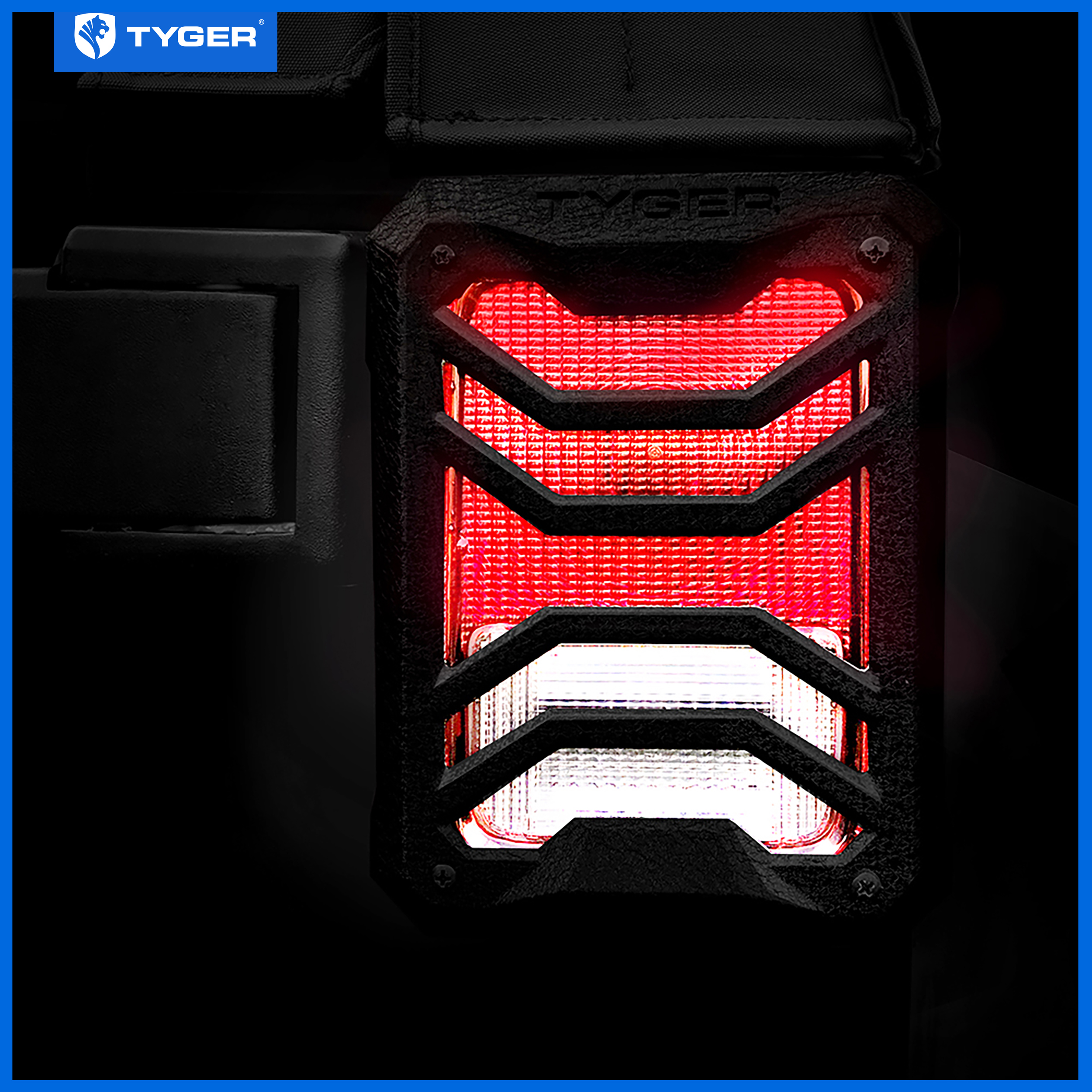 Tail Light Guards Fit 2007-2018 Wrangler JK (NOT JL) TG-TG7J83338