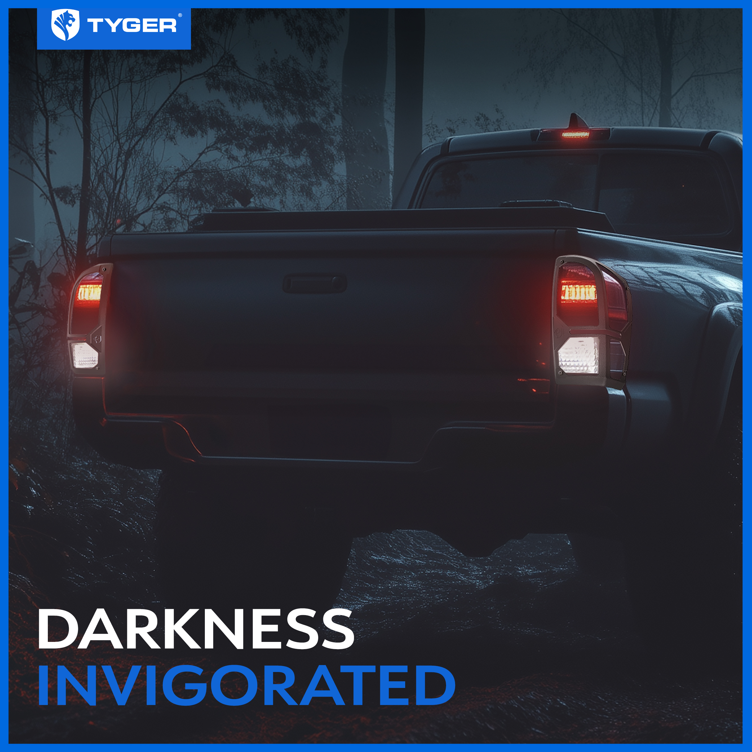 Pauldrons Tail Light Guards Fit 2016-2023 Toyota Tacoma | No Drilling Required | TG-TG7T86668
