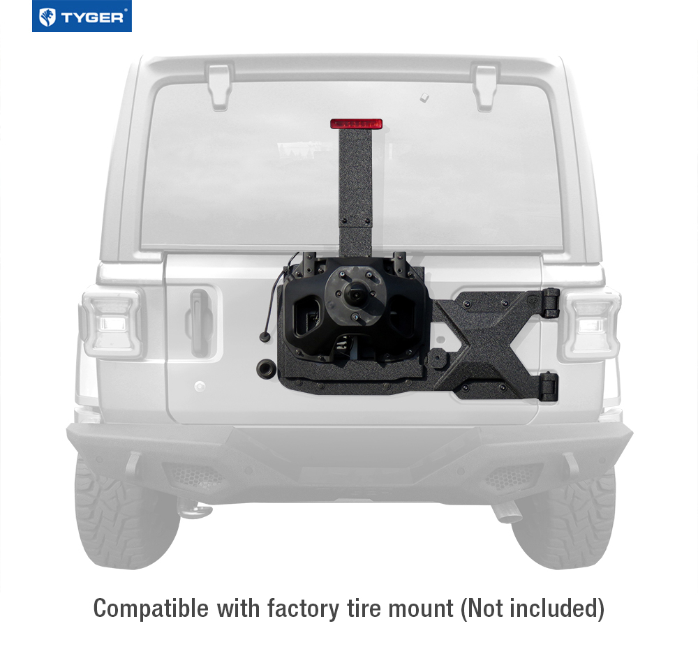 Tire Carrier Kit Fit 2018-2025 Wrangler JL (Incl. 21-24 4xe, not for JK) TG-TR8J88818