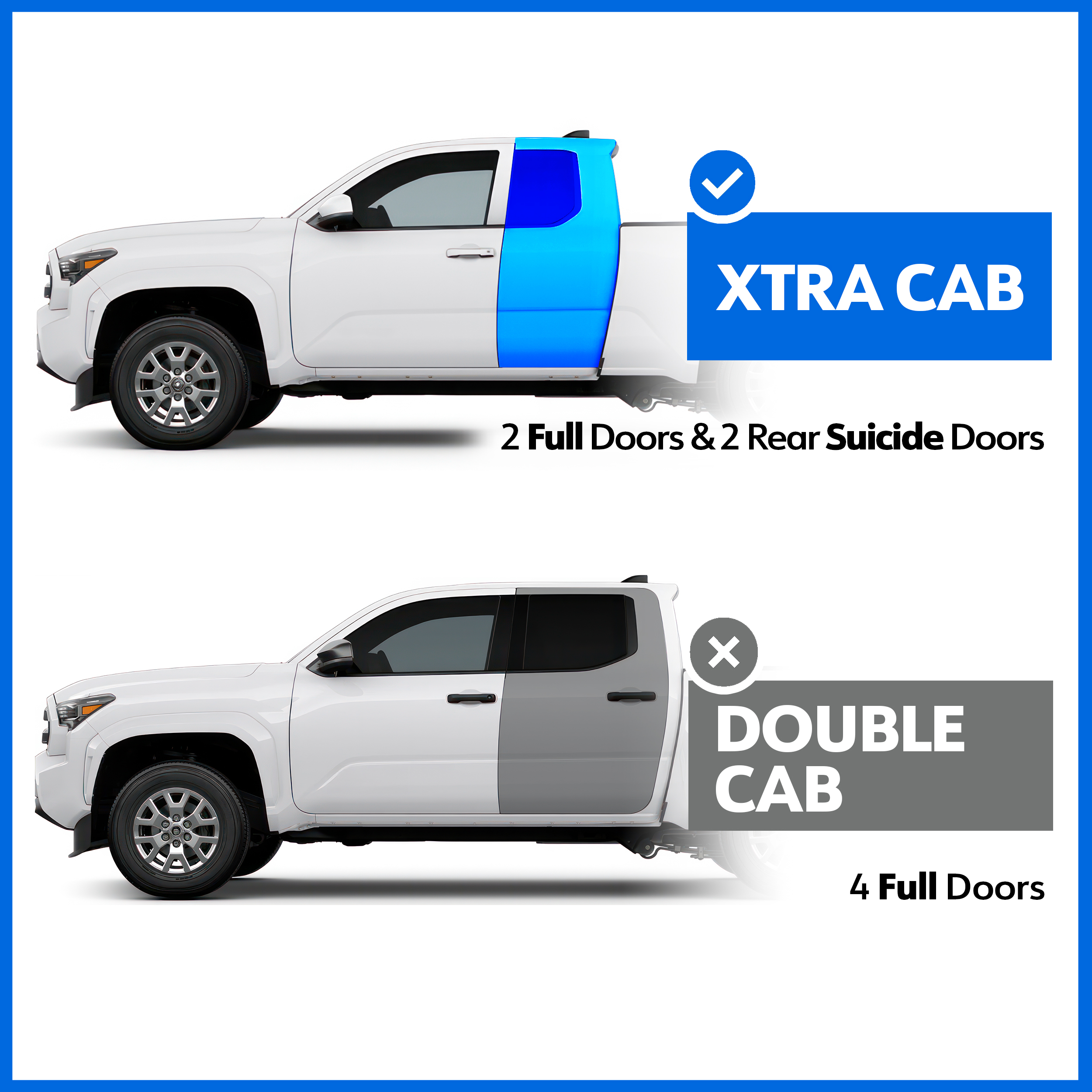 Tyger Trax fit 2024-2025 Toyota Tacoma | XtraCab