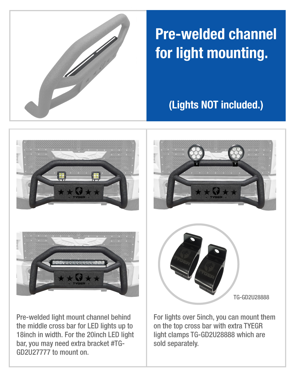 Front Bumper Guard Fit 2019-2023 Ranger