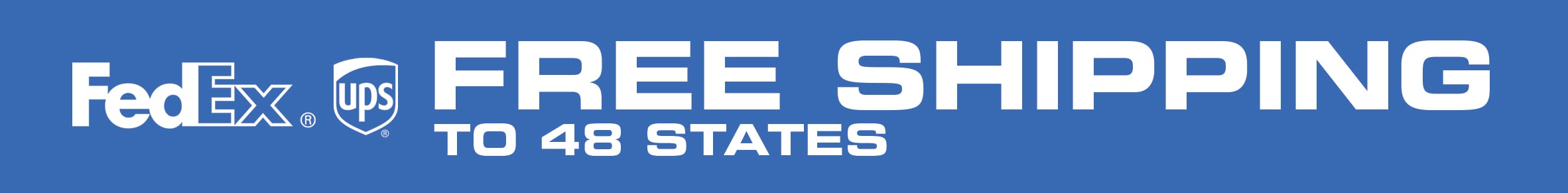 Free Ground Shipping to 48 States